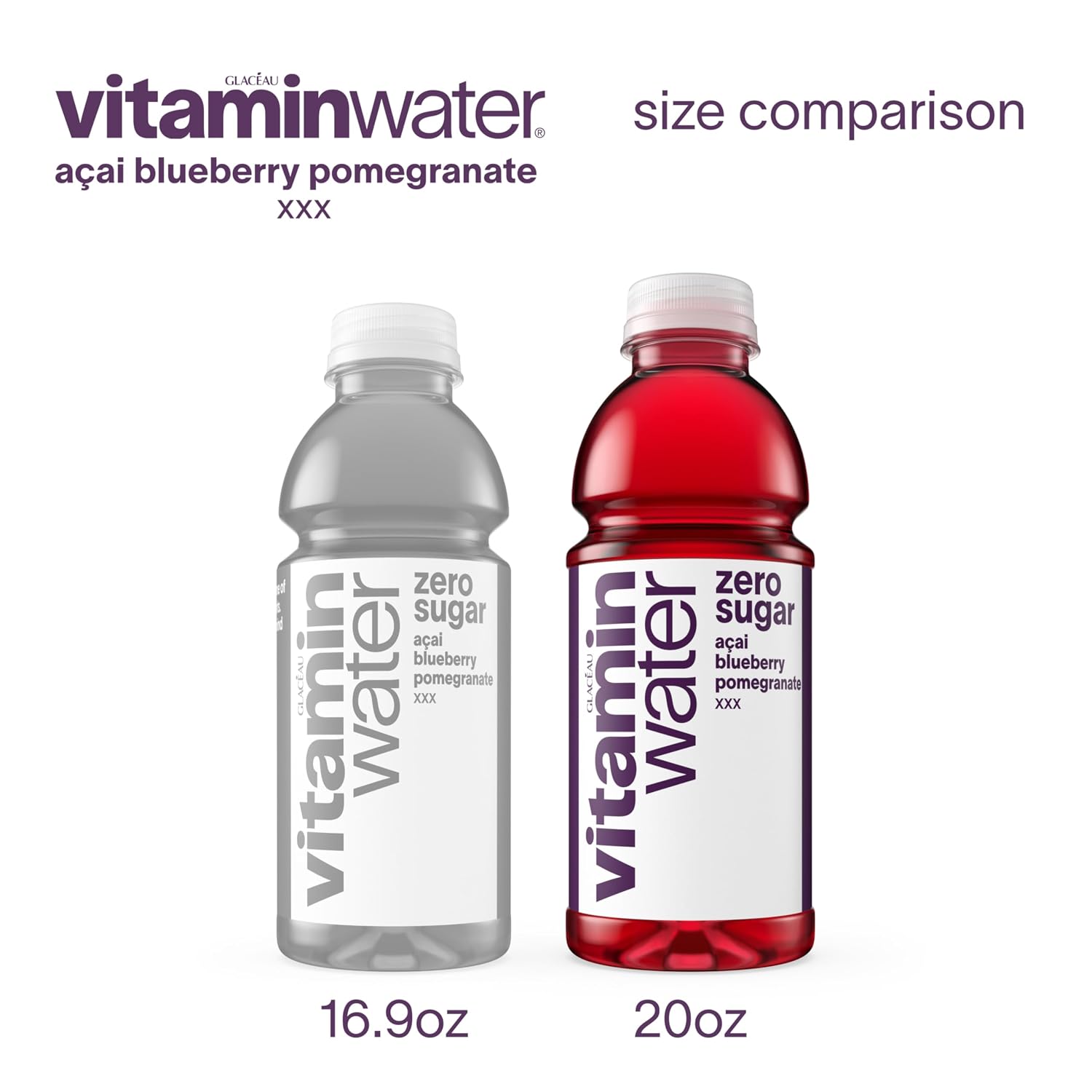 vitaminwater Squeezed Lemonade Zero Sugar, Flavored Water Beverage Bottles, 20 fl oz, 12 Pack