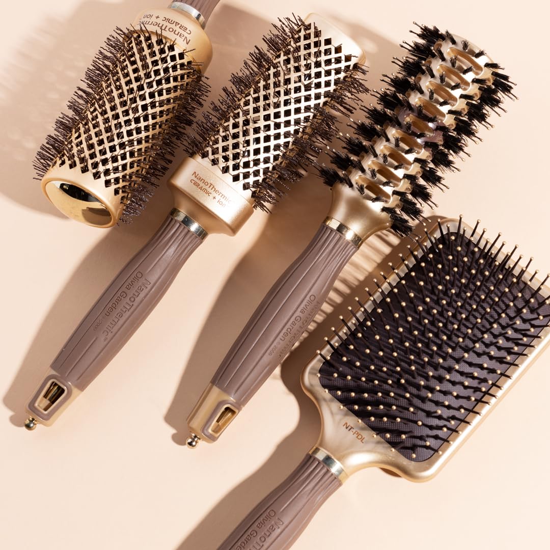 Olivia Garden Ceramic + Ion Nano Thermic Styler Hair Brush