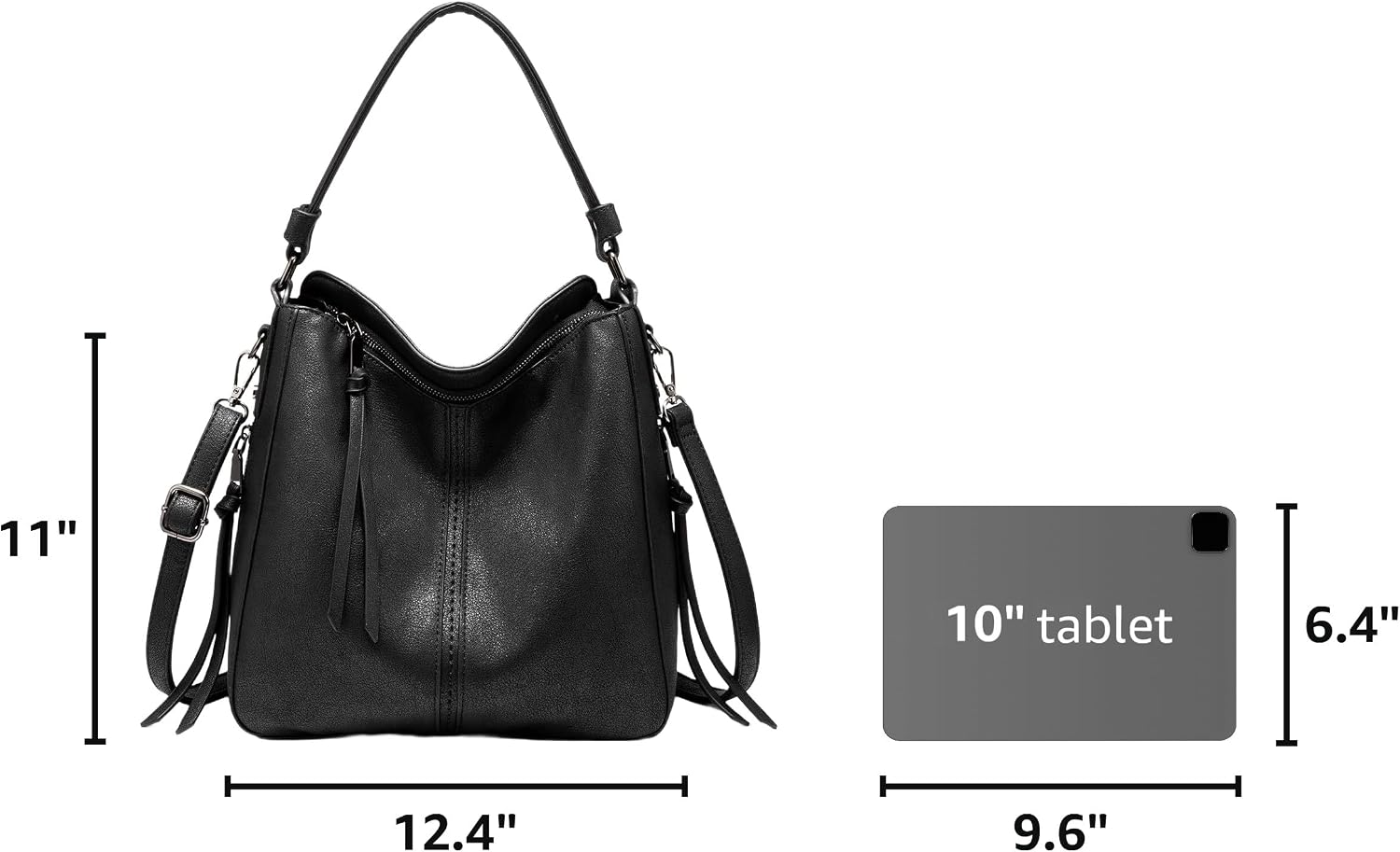 Hobo Crossbody Bag for Women, Designer Shoulder Purse Handbags