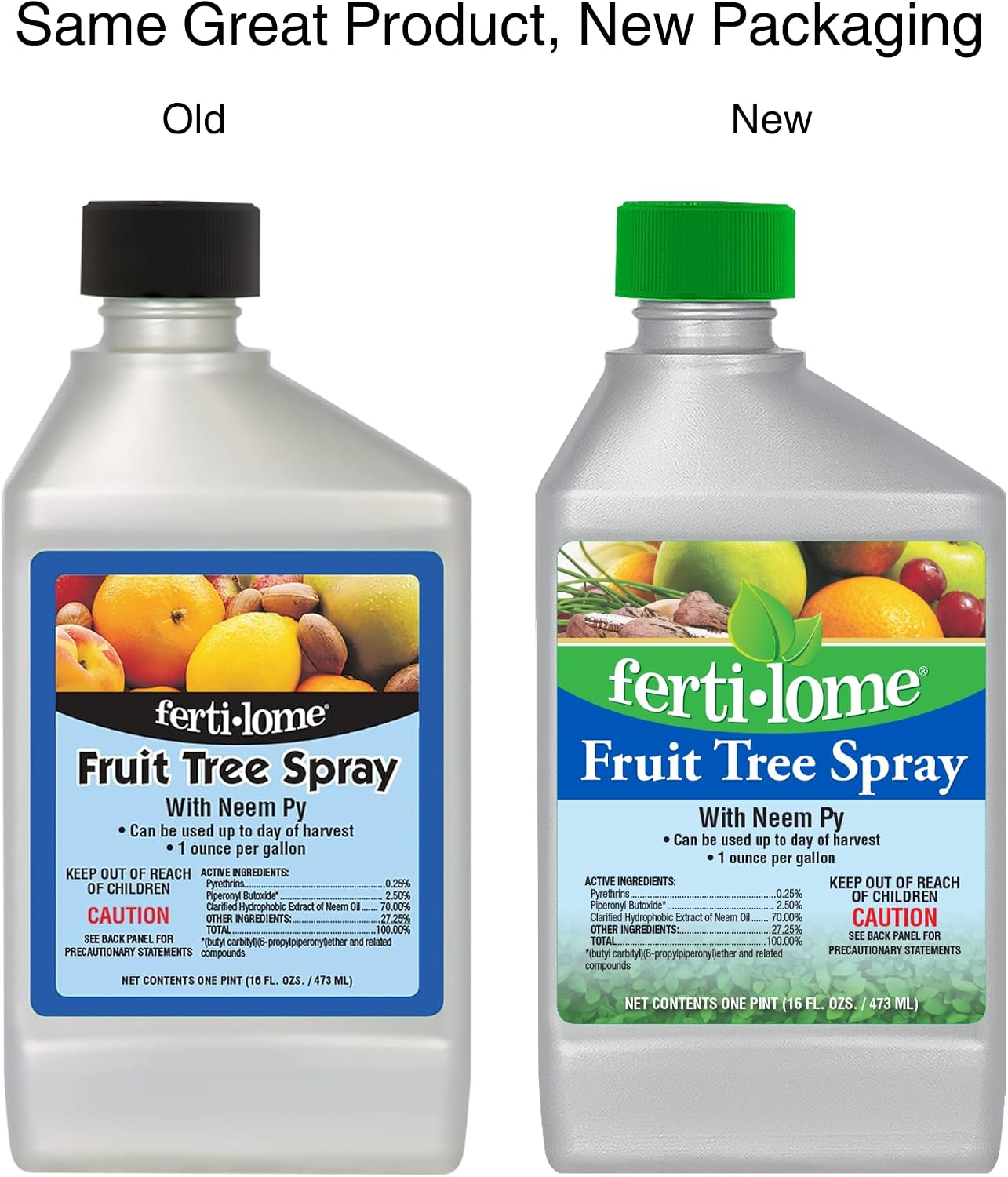 Fertilome (10131) Fruit Tree Spray Multi-Purpose Insecticide &, 16 oz | Pyrethrins + sulfur formula - Kills insects, mites