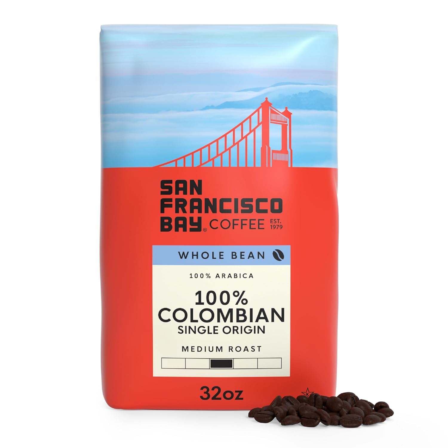 San Francisco Bay Coffee French Roast Whole Bean Coffee, 2 lb bag