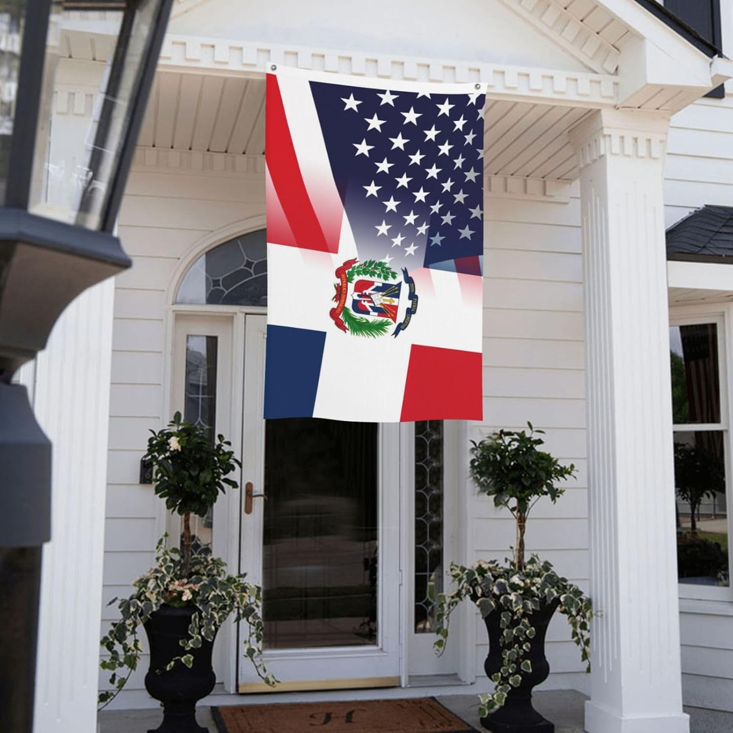 Nicaragua Nicaraguan And American Flag America USA 3x5 Ft Patriotic Banner Outdoor Indoor Decoration National Flags for Garden Car Yard Outside Decor