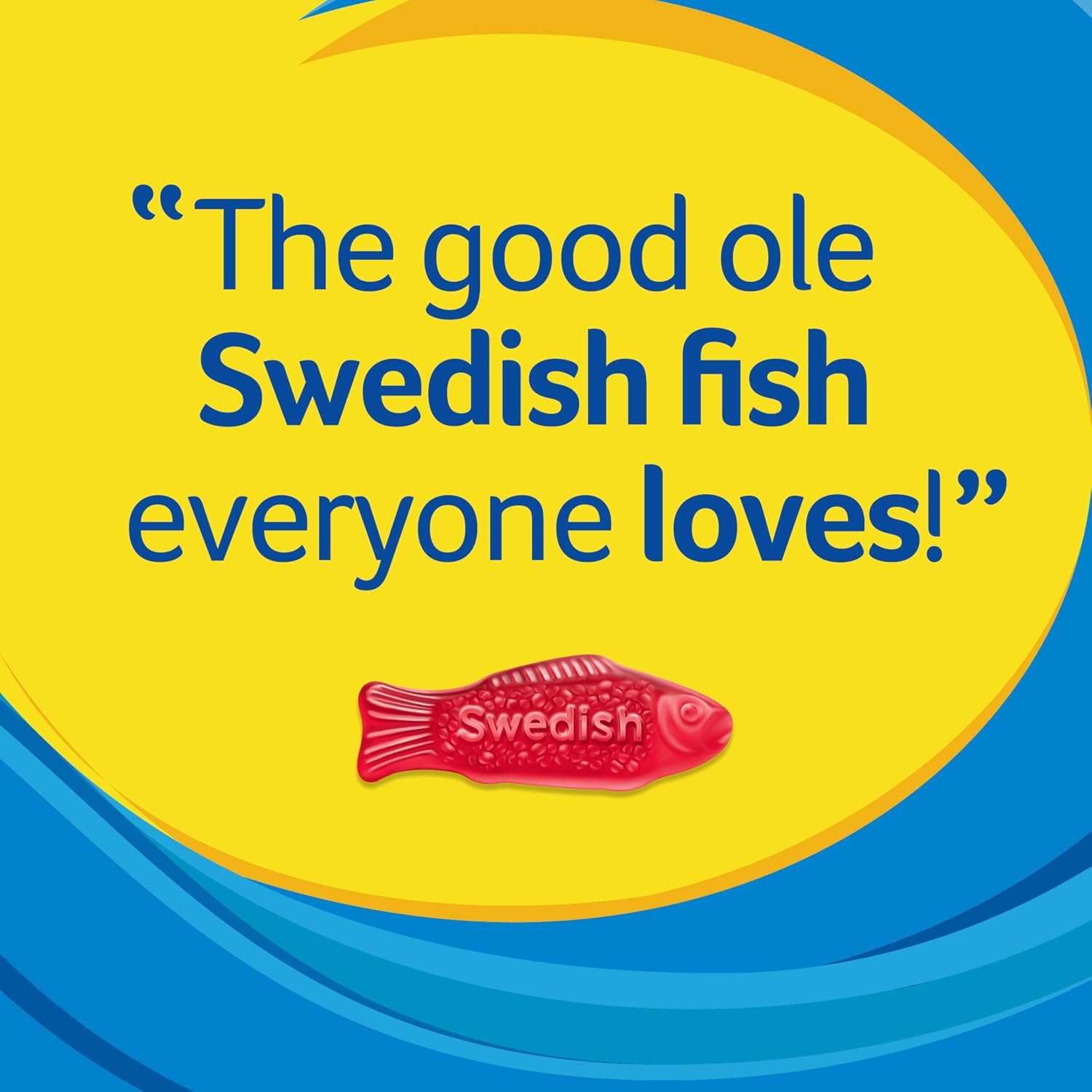 SWEDISH FISH Individually Wrapped Soft & Chewy Gummy Candy, 240 Count | Bulk Candy