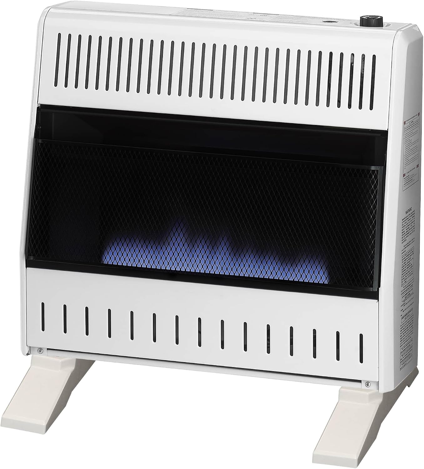 ProCom Heating Natural Gas Ventless Blue Flame Heater With Base Feet - 10,000 BTU, Manual Control - Model# MN100HBA-B