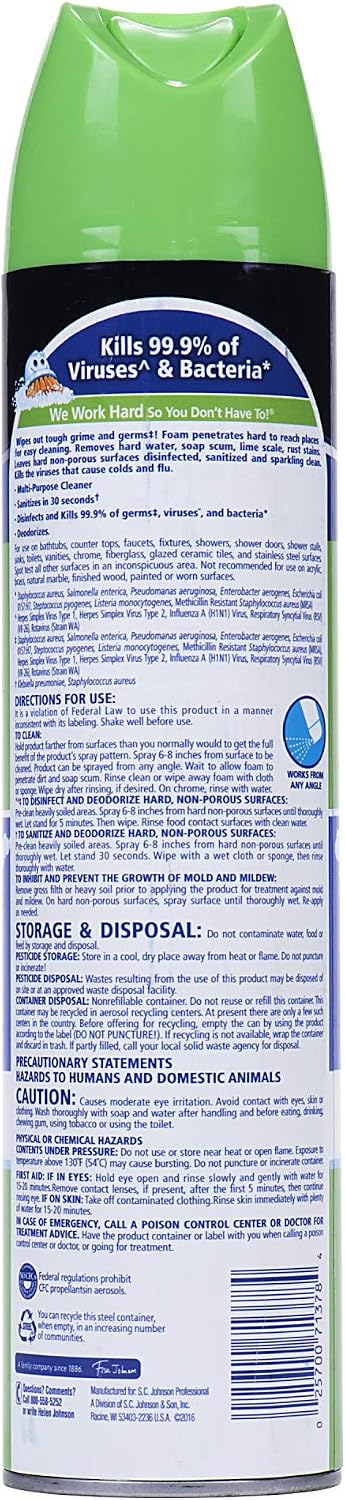 Scrubbing Bubbles Professional Disinfectant Restroom Cleaner, 25 Oz (Pack of 12)