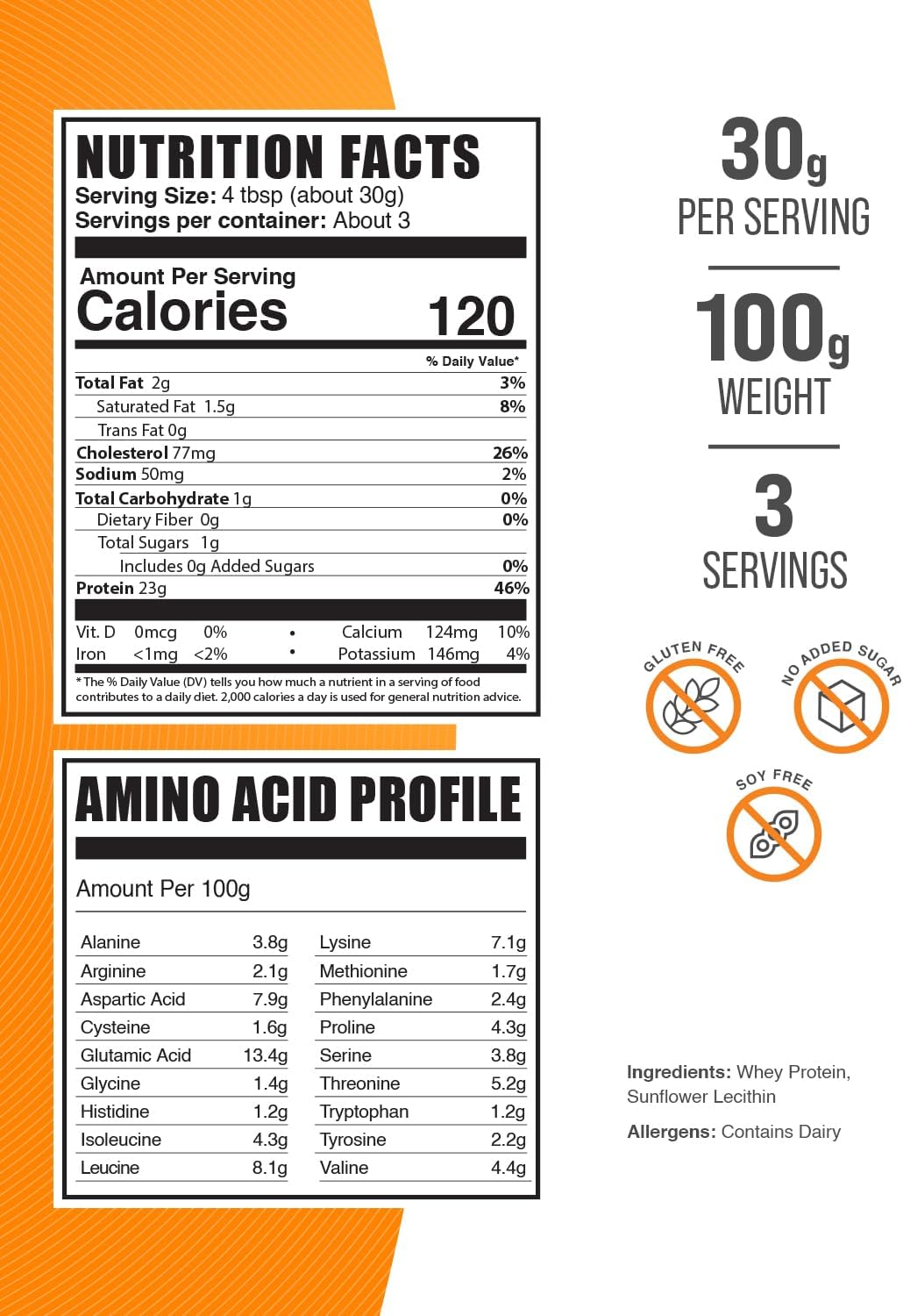 BulkSupplements.com Grass Fed Whey Protein Powder - Whey Protein Concentrate Powder - Unflavored & Gluten Free, 30g per Serving, 1kg (2.2 lbs) (Pack of 1)