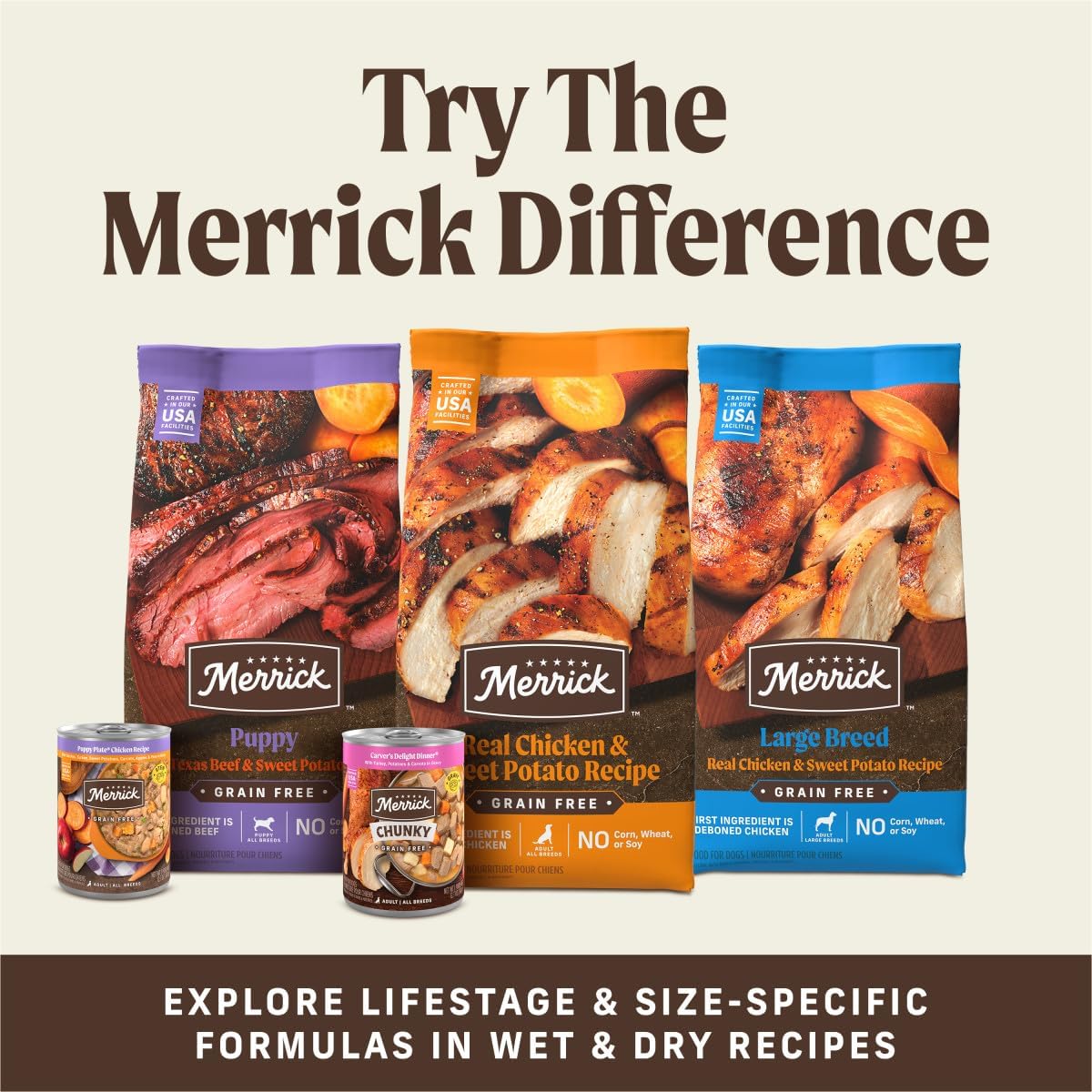 Merrick Power Bites Salmon Grain Free Dog Treats 6 oz Bag | Wholesome and flavorful dog treats made with salmon as the #1 ingredient, perfect for anytime snacking or training rewards