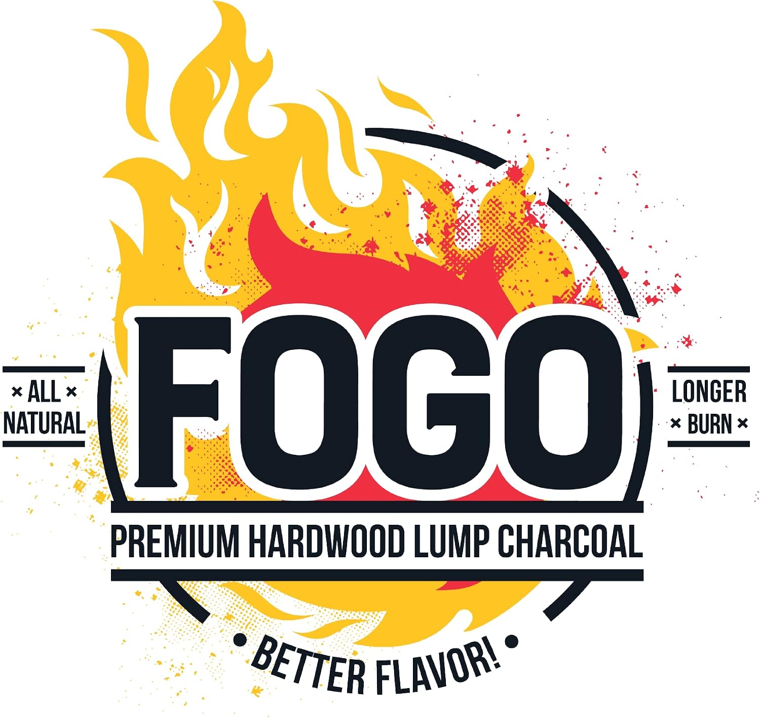 FOGO Super Premium Hardwood Lump Charcoal, Natural, Large Sized Lump Charcoal for Grilling and Smoking, Restaurant Quality, 35 Pound Bag