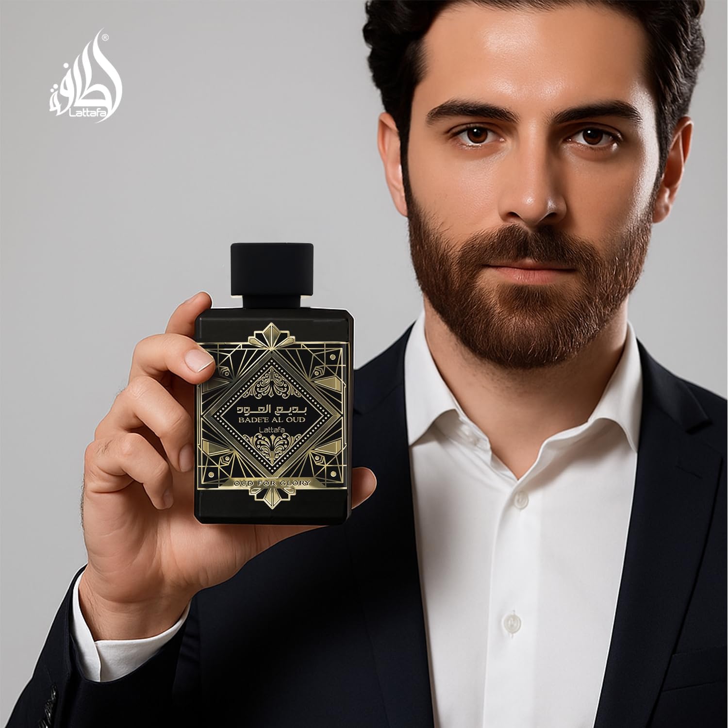 Lattafa Perfumes Bade'e Al Oud, Oud for Glory for Unisex Eau de Parfum Spray, 3.4 Ounce