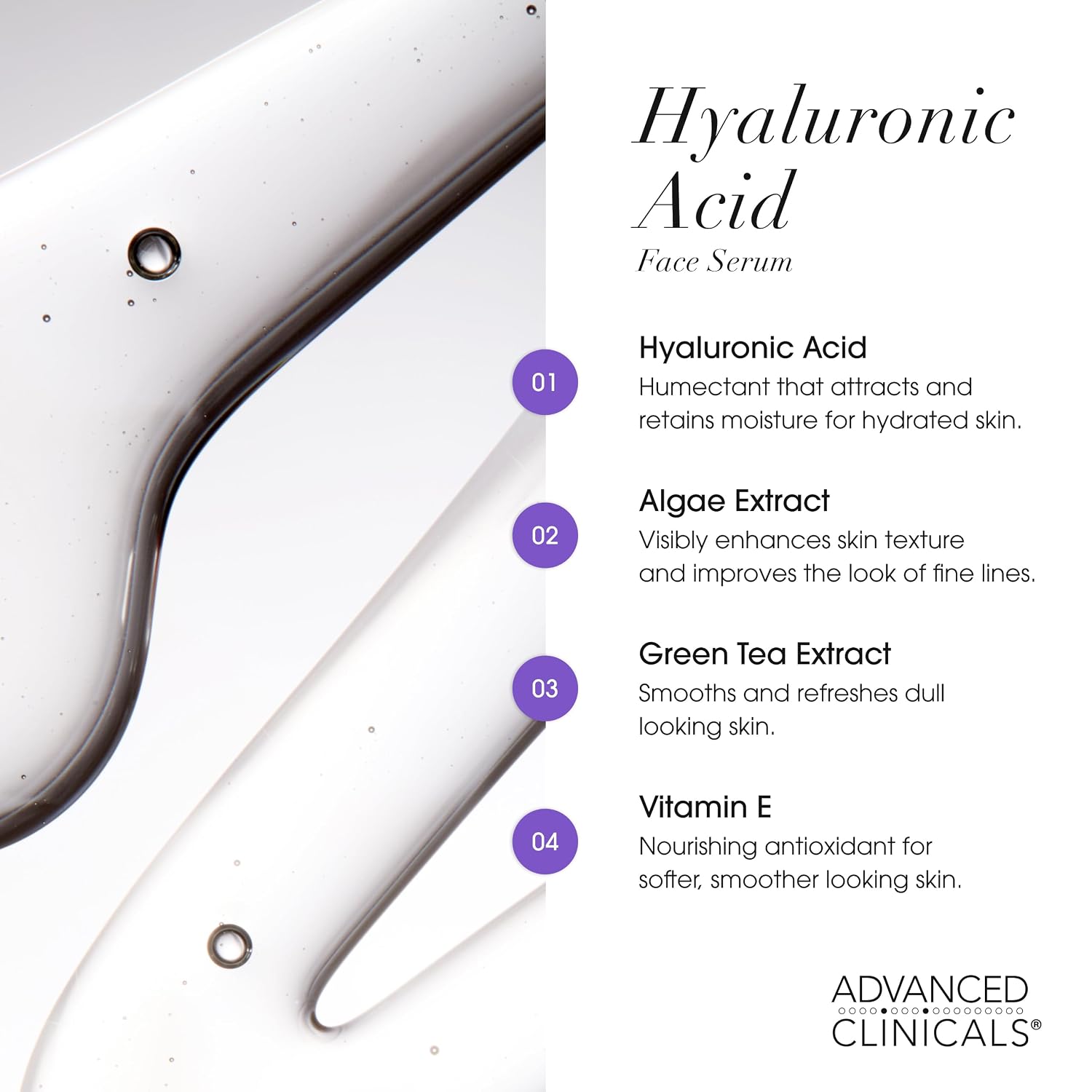 Advanced Clinicals Brightening Vitamin C Serum For Face With Glycolic Acid + Lactic Acid | Vitamin C Eye Serum Face Moisturizer For Improving Look Of Dark Spots & Uneven Complexion, 1.75 Fl Oz