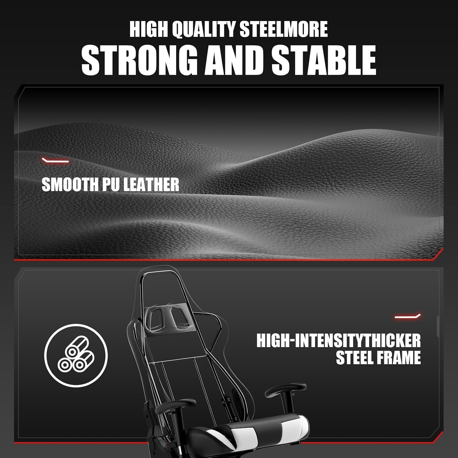 GTRACING Gaming Chair Racing Office Computer Ergonomic Video Game Chair Backrest and Seat Height Adjustable Swivel Recliner with Headrest and Lumbar