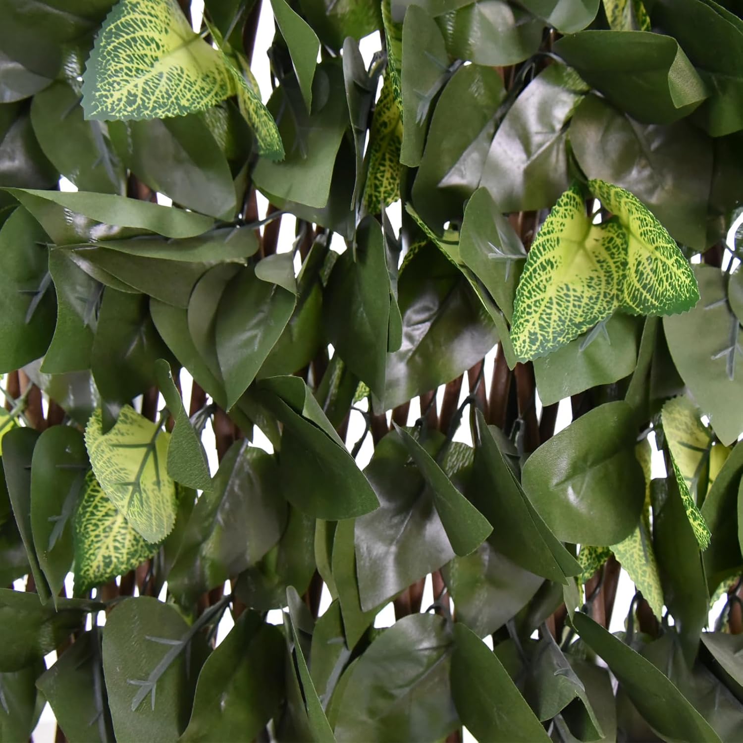 Expandable Fence Privacy Screen for Balcony Patio Outdoor,Decorative Faux Ivy Fencing Panel,Artificial Hedges (Single Sided Leaves)……