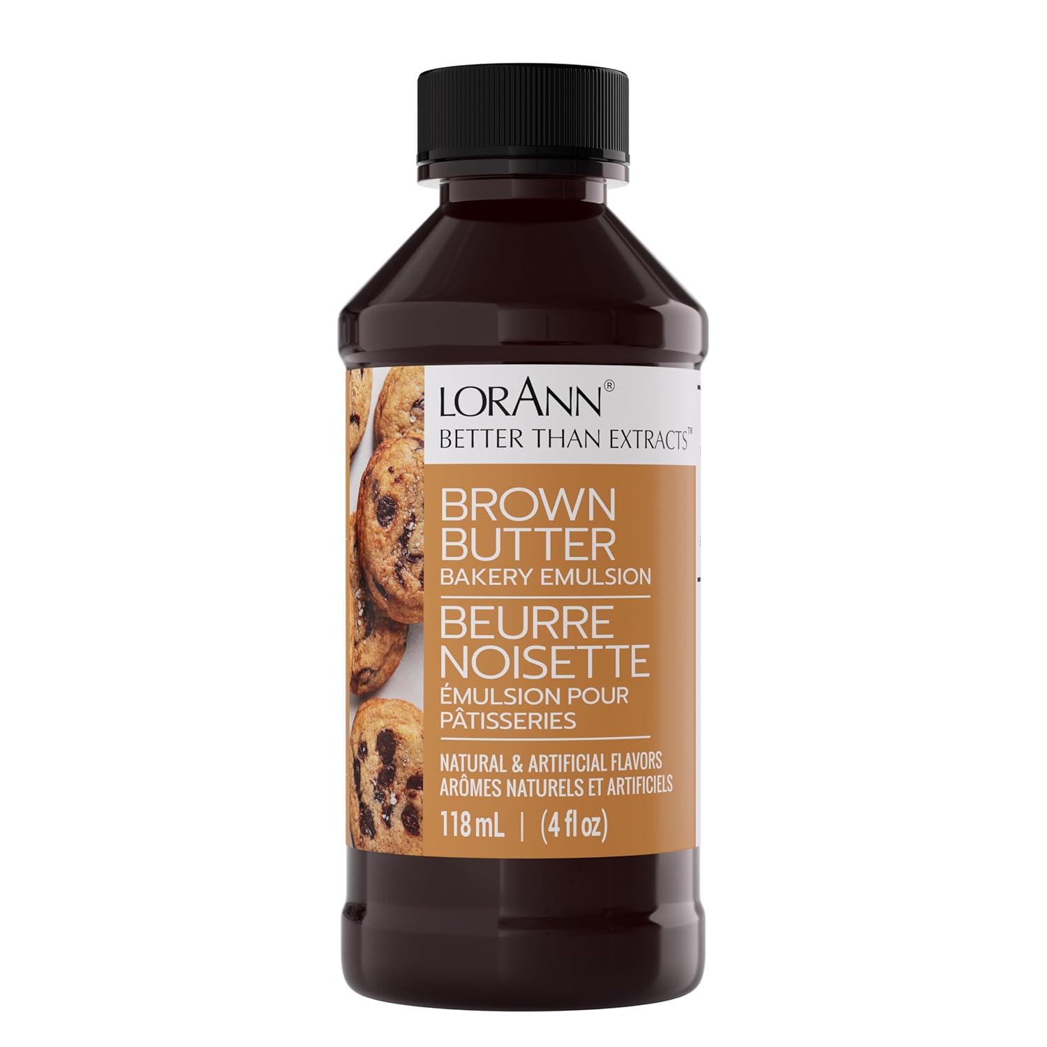 LorAnn Oils Peppermint Bakery Emulsion: True Essence, Ideal for Boosting Fruit Tones in Cakes, Cookies & Desserts, Gluten-Free, Keto-Friendly, Extract Substitute Essential for Your Kitchen, 16 Oz