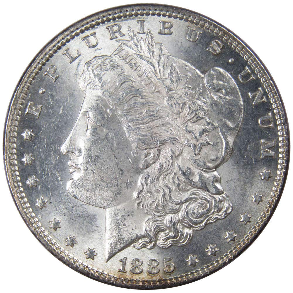 1885 Morgan Silver Dollar CH AU Choice About Uncirculated $1 Coin | Collectible Coin: Morgan Dollar, 1885, Silver, Choice About Uncirculated