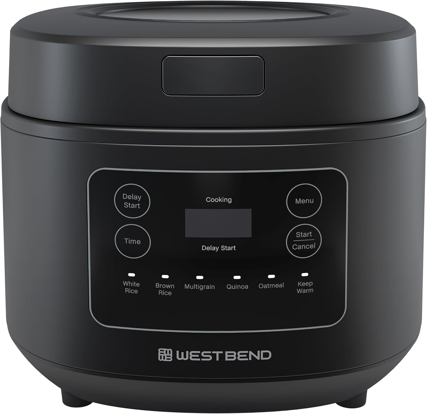 West Bend Rice & Grain Multi Cooker Programmable with 9 Preset Functions, Features Delay Start and Keep Warm Functions and Steam Basket, 20 Cups Cooked (10 cups uncooked), Stainless Steel