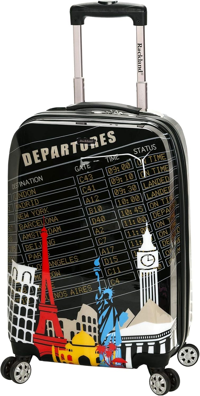 Rockland Departure Hardside 2 Piece Spinner Wheel Luggage, (20"/28"), Departure