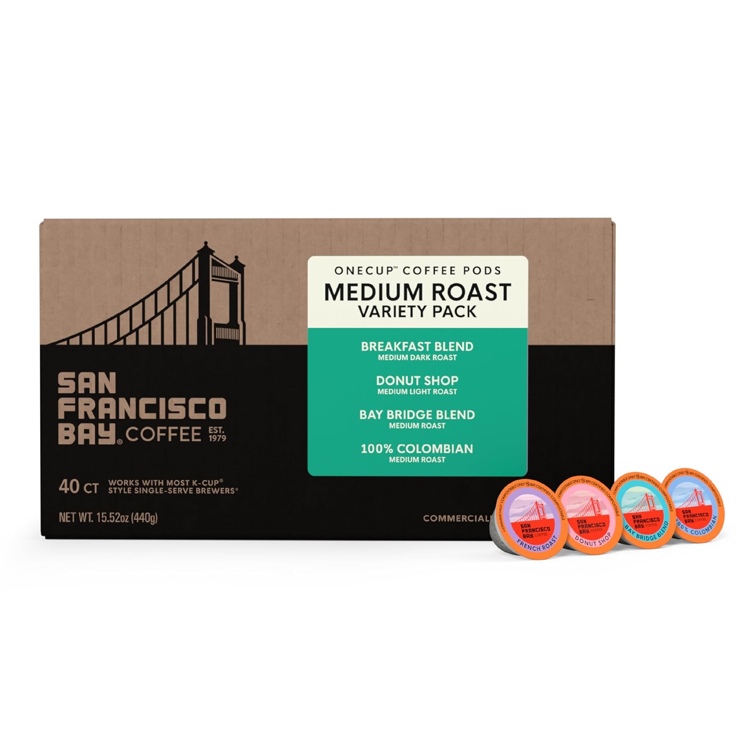 San Francisco Bay French Roast K-Cup Compatible Coffee Pods, 36 ct