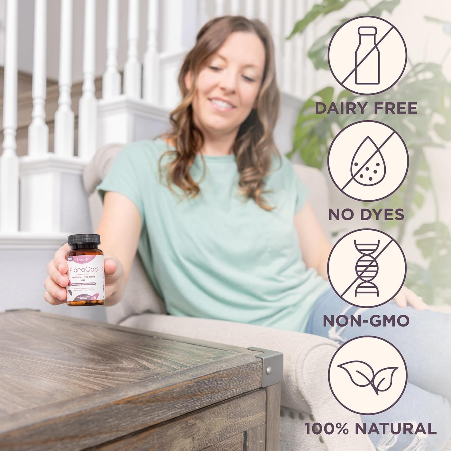 FloraCap Vaginal Probiotics for Women Health, 30 Oral Capsules | Reduce Odor, Itching, & Discomfort, pH-Balanced Formula, Urinary Tract & Healthy Vaginal Flora, Made in USA