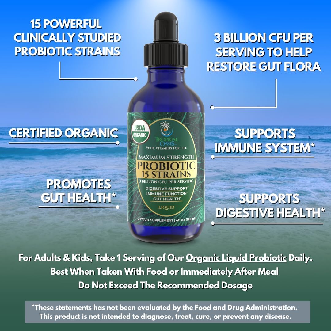Tropical Oasis - Premium Ionized Plant Based Trace Minerals Liquid Formula- 74 essential minerals in liquid form for up to 96% Absorption - 16 oz, 32 servings