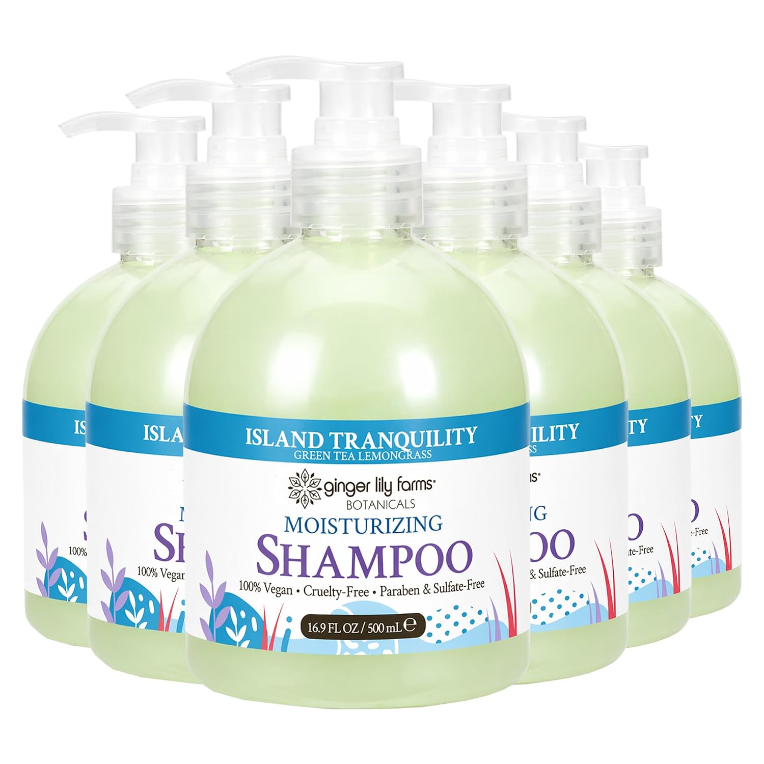 Ginger Lily Farms Botanicals Moisturizing Shampoo for All Hair Types, Coco Mango, 100% Vegan & Cruelty-Free, Coconut Mango Scent, 1 Gallon (128 fl oz) Refill | for Hands, Body & Hair, Moisturizing Wash, Salon Wash, Spa Cleanser, Salon & Spa Essentials, M…