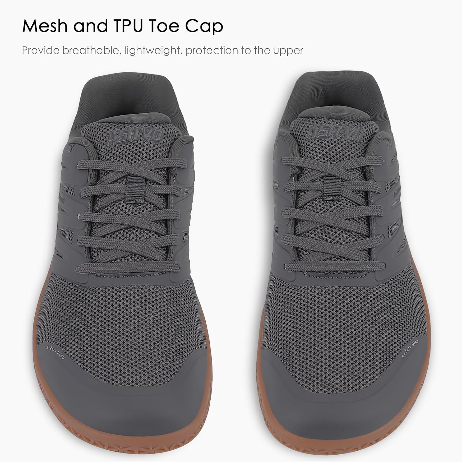ASITVO Wide Men's Barefoot Zero Drop Sole Minimalist Sneakers Walking Shoes | Width Toe Box Cross Trainer Gym TPU Toe No-Sew Upper Grounding