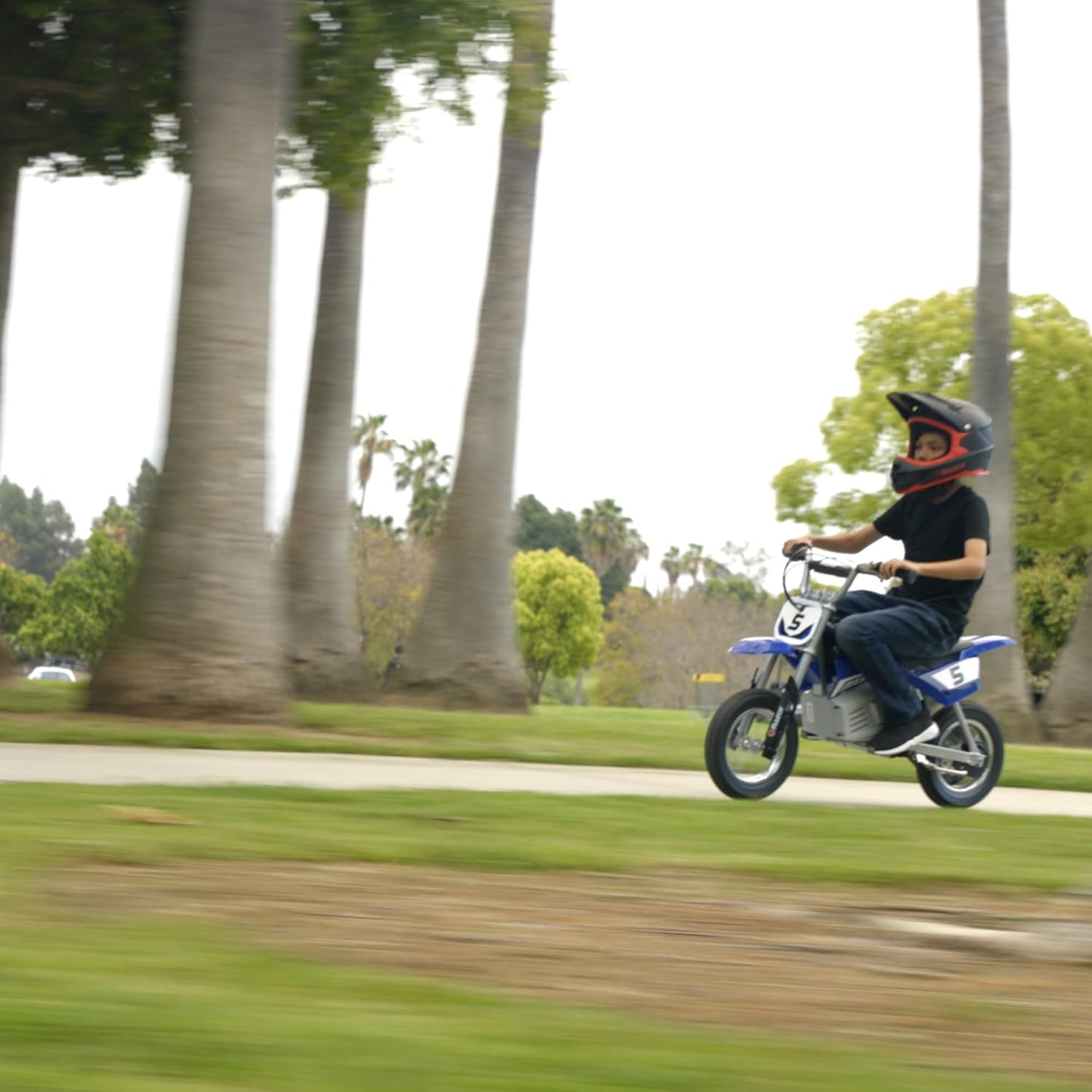 Razor MX350 Dirt Rocket Kids Ride On High-Torque 24V Electric Toy Motocross Motorcycle Dirt Bike