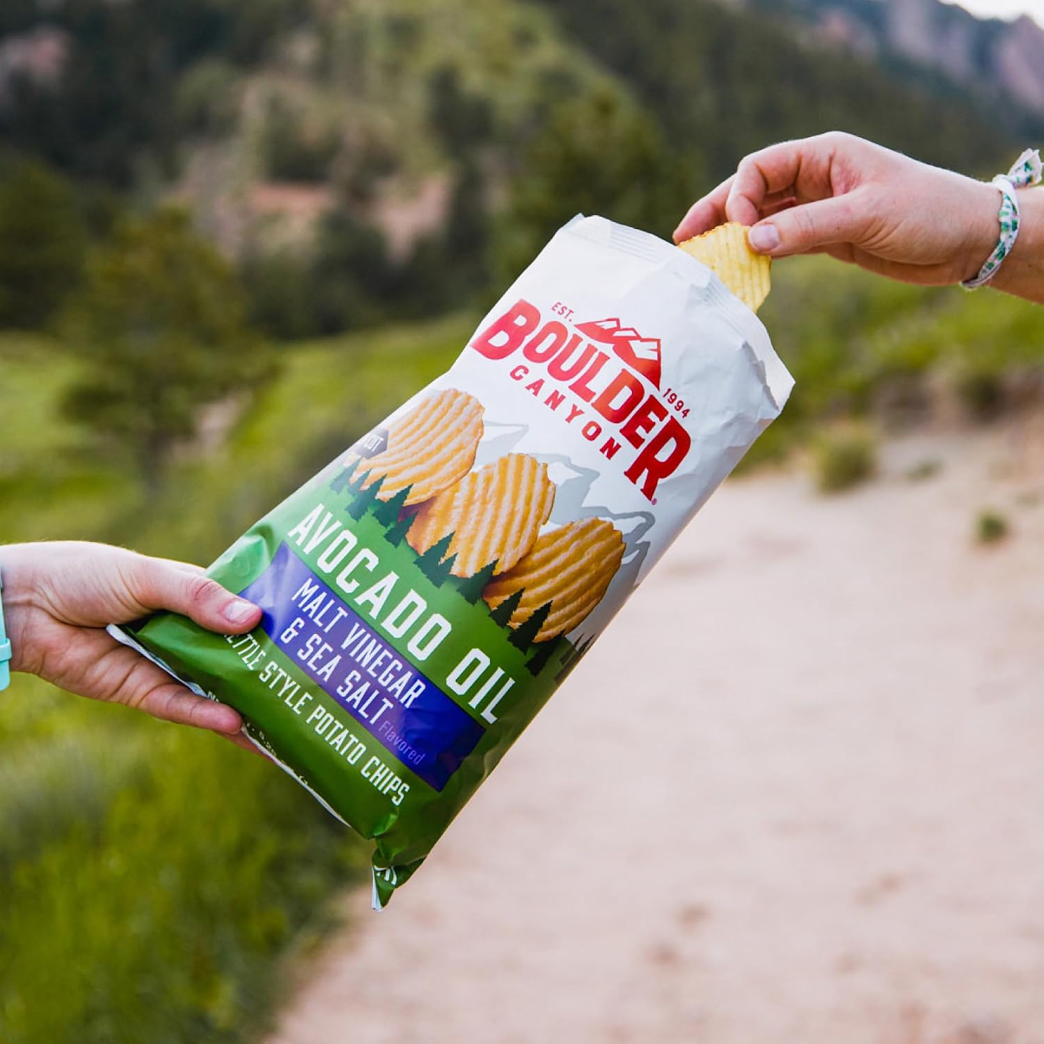 Boulder Canyon Avocado Oil Sea Salt Potato Chips 6 Count, 1.25 OZ