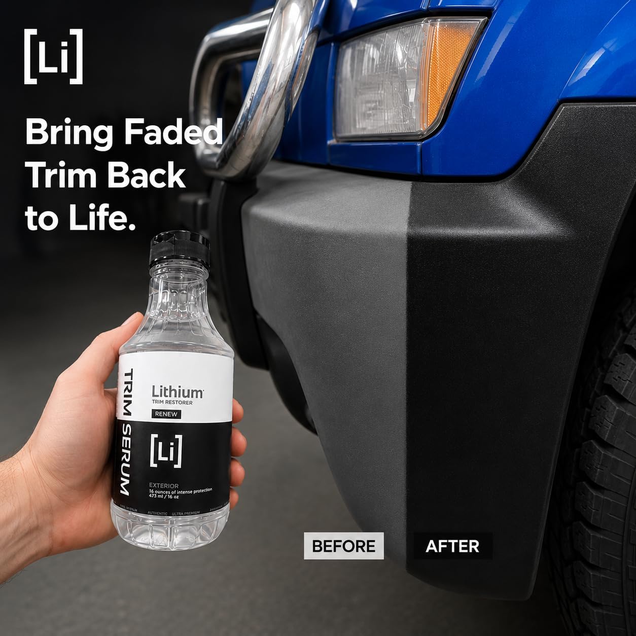 Trim Serum- Plastic Restorer for Cars- Restores Even the Most Damaged Plastic, Rubber
