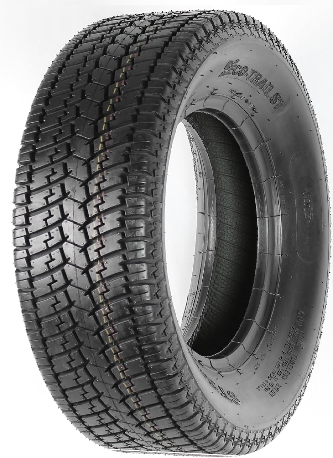 eCustomrim ST175/80D13 13 Inch DEEP TREAD Trailer Tire Load Range C | 6-Ply 1360 Lbs 175/80D13 175 80 13 Heavy Duty Equipment Utility Trailer Tire