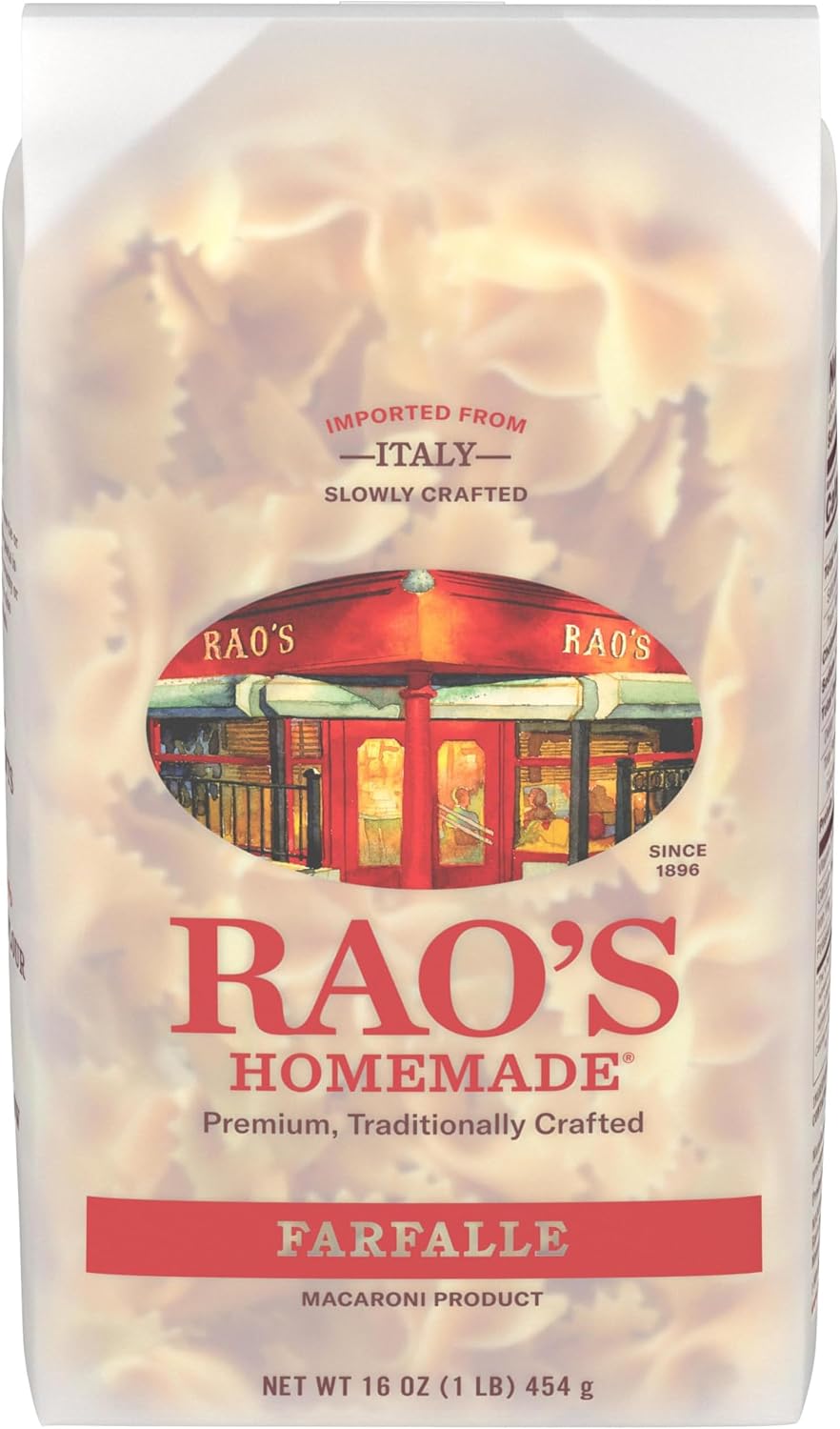 Rao's Homemade Farfalle Pasta, 16 Oz Bag