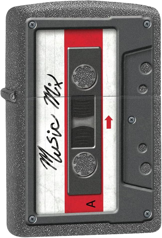 Zippo Lighter: Cassette Tape - Iron Stone 78252