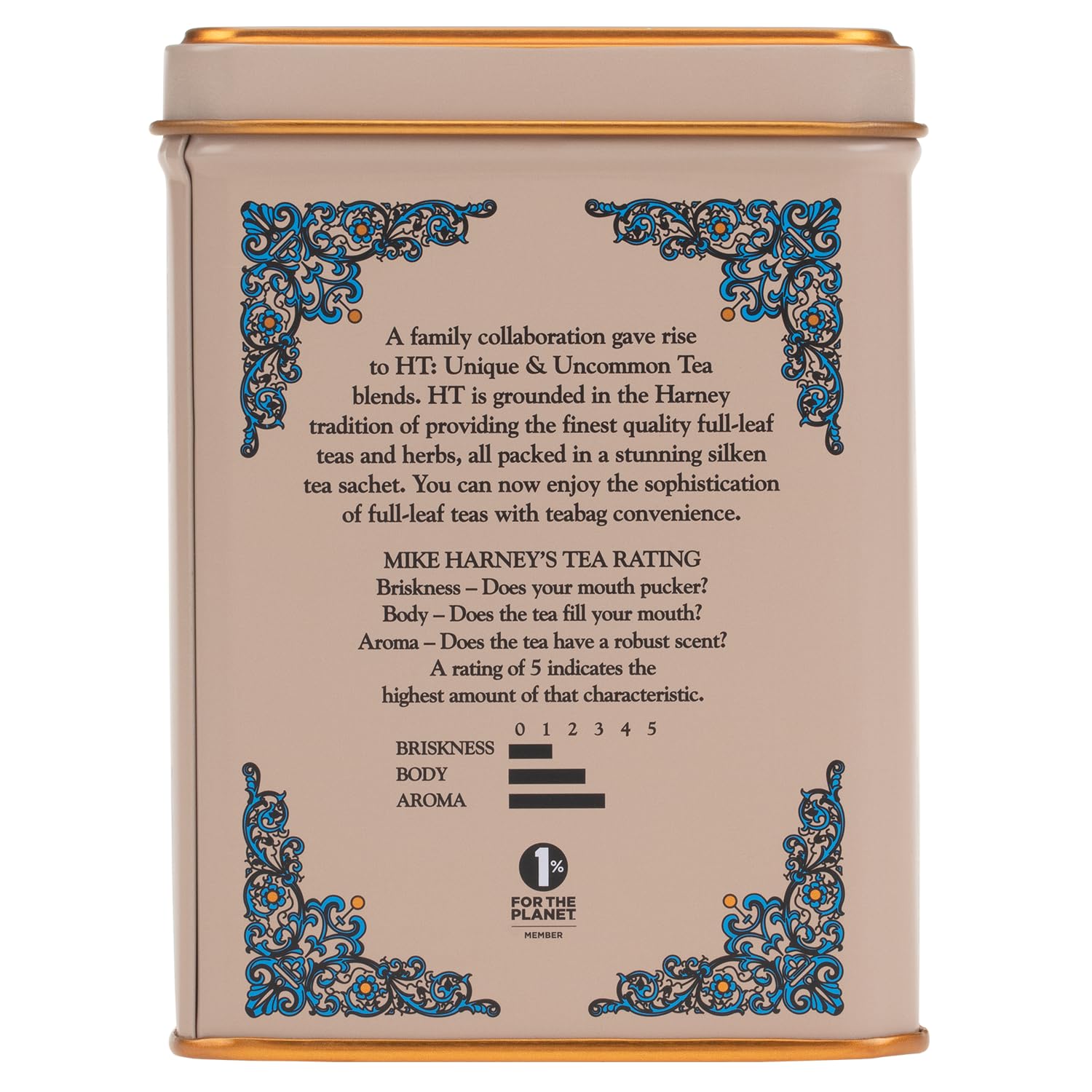 Harney & Sons HT Organic Supreme Green Tea, 20 Sachets, Tea Tin | Organic green tea with 20 sachets in a reusable tea tin. Caffeinated.