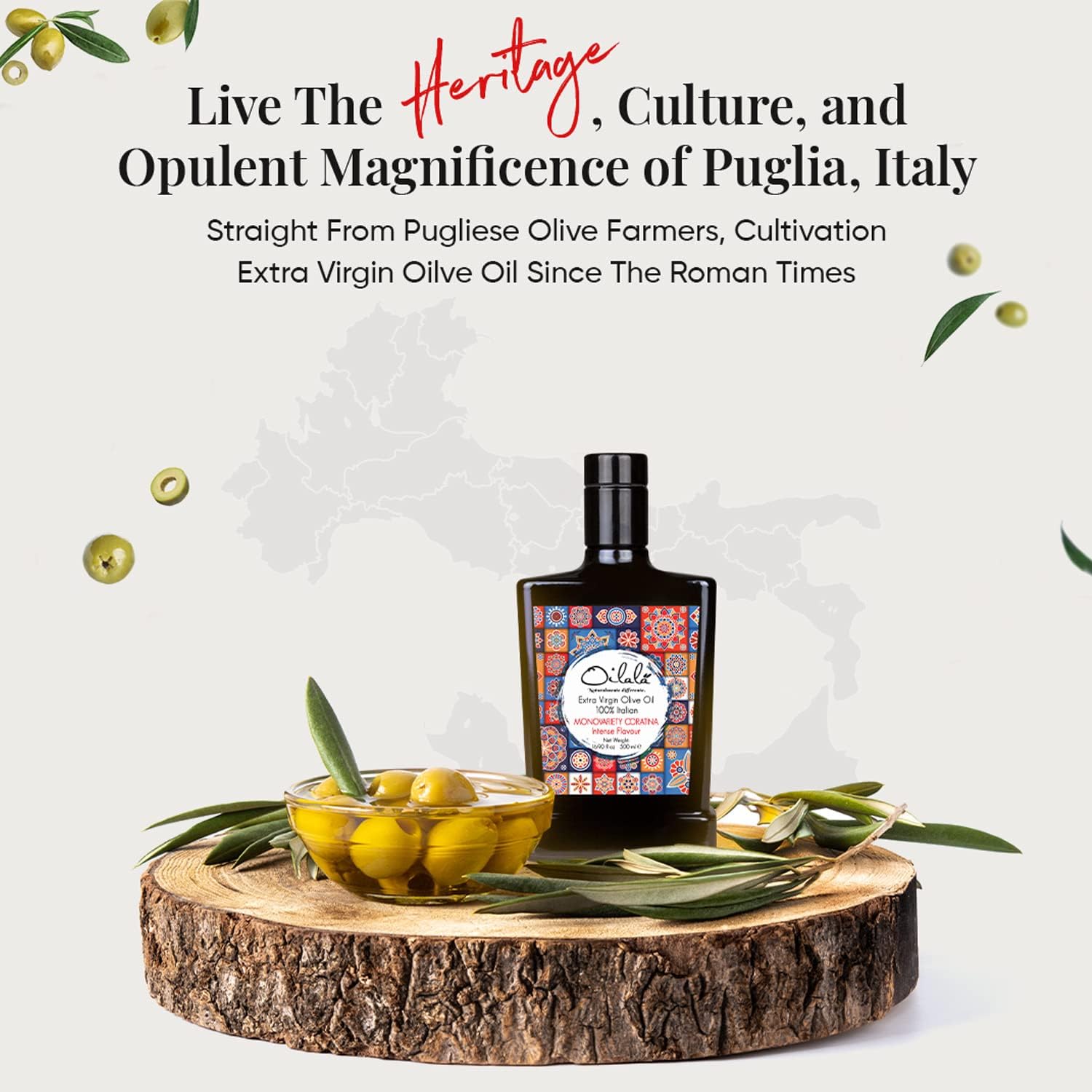 Oilala Extra Virgin Olive Oil, Coratina, High Polyphenols 765 mg/kg, High Hydroxytyrosol, Great For phenolic Shot, Drinking, Oleocanthal Rich Robust, Puglia Italy, Italian family farm, Single Source, Gold Medal NYIOOC (16.9 FL Oz)