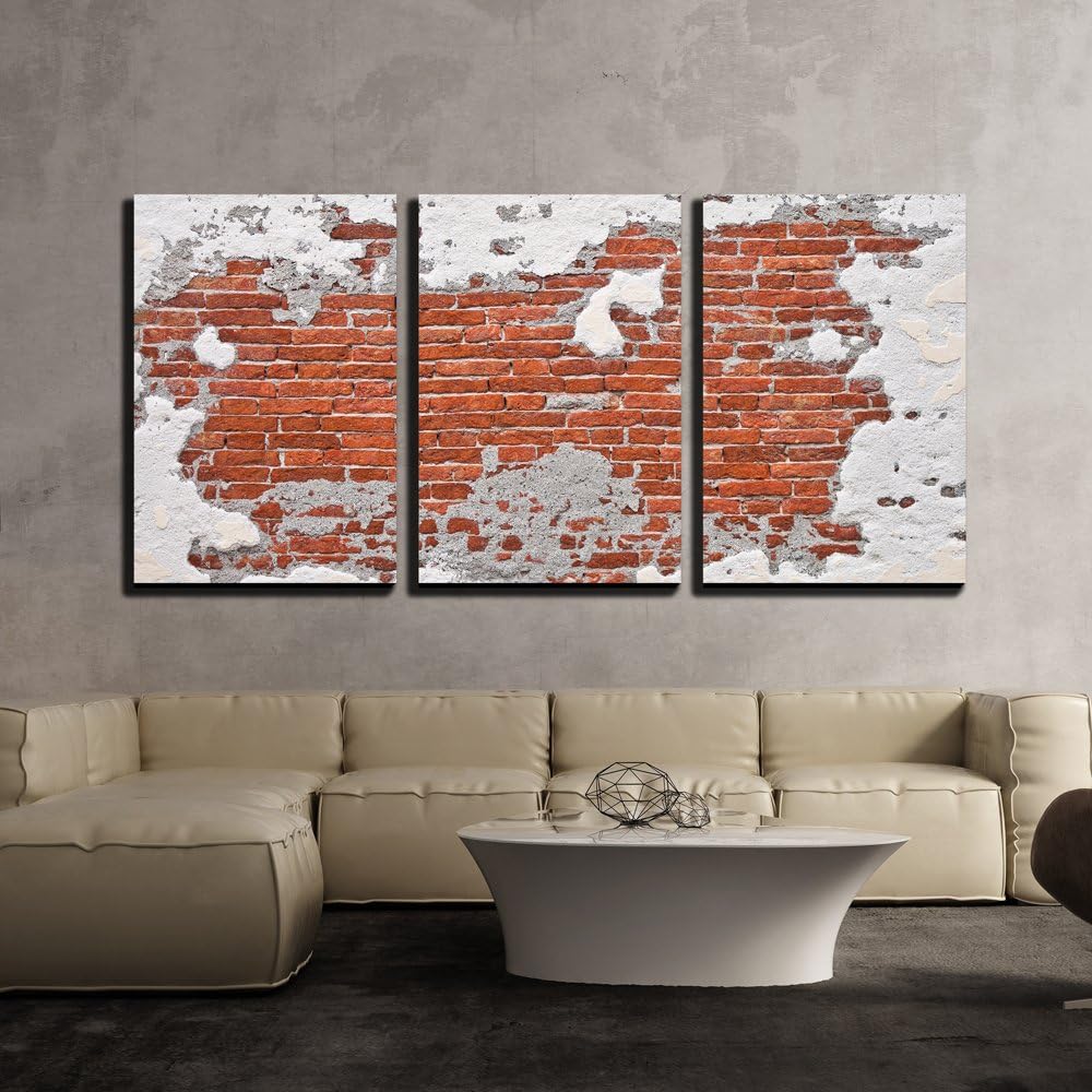 wall26 - 3 Piece Canvas Wall Art - Blue Ocean Waves - Modern Home Art Stretched and Framed Ready to Hang - 16"x24"x3 Panels