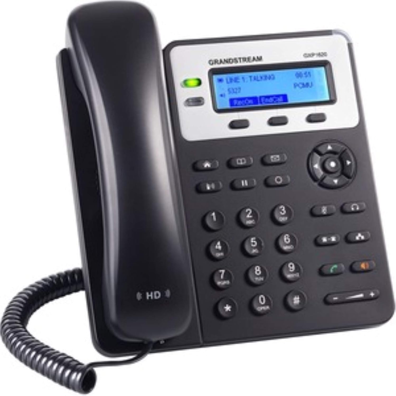 Grandstream GXP1620 IP Phone | 2 Lines, 2 SIP Accounts | 2.9-Inch LCD Display | Dual-Port 10/100 Ethernet