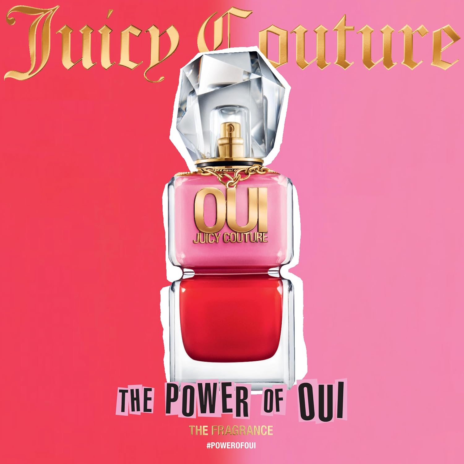 Juicy Couture Oui Eau De Parfum, Women's Perfume with Notes of Watermelon, Jasmine & Techno Woods - Fruity & Floral Perfume for Women