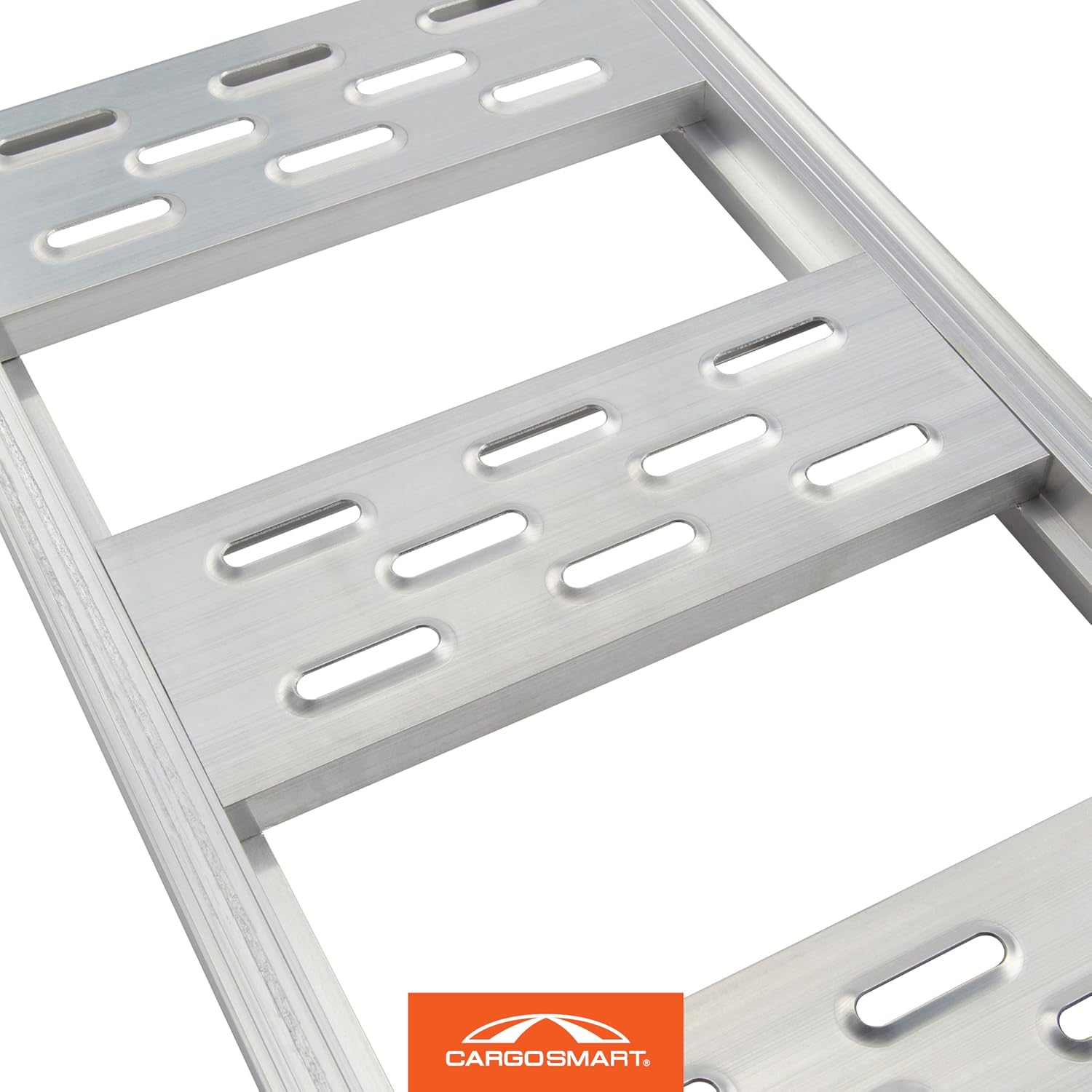 Aluminum Straight Fixed Ramp with Treads (2pk) - Easily and Safely Load and Unload Light Equipment, Lawn Tractors, ATVs and More, 1, 250 lb. Capacity