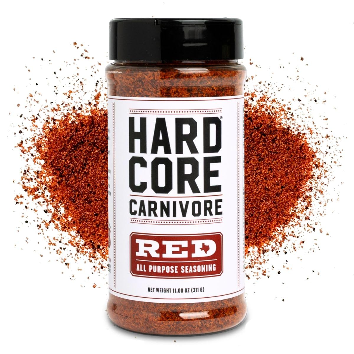 Hardcore Carnivore Black | All-Purpose Beef Seasoning Rub, 13oz Shaker