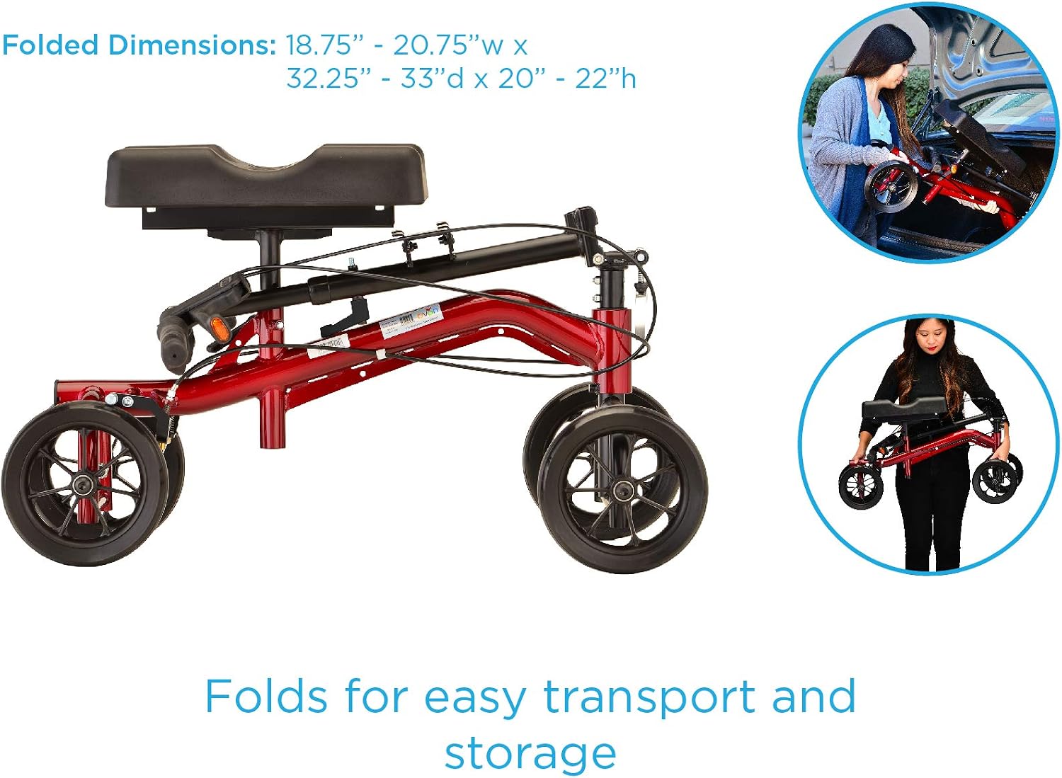 NOVA Turning Knee Walker Sliver