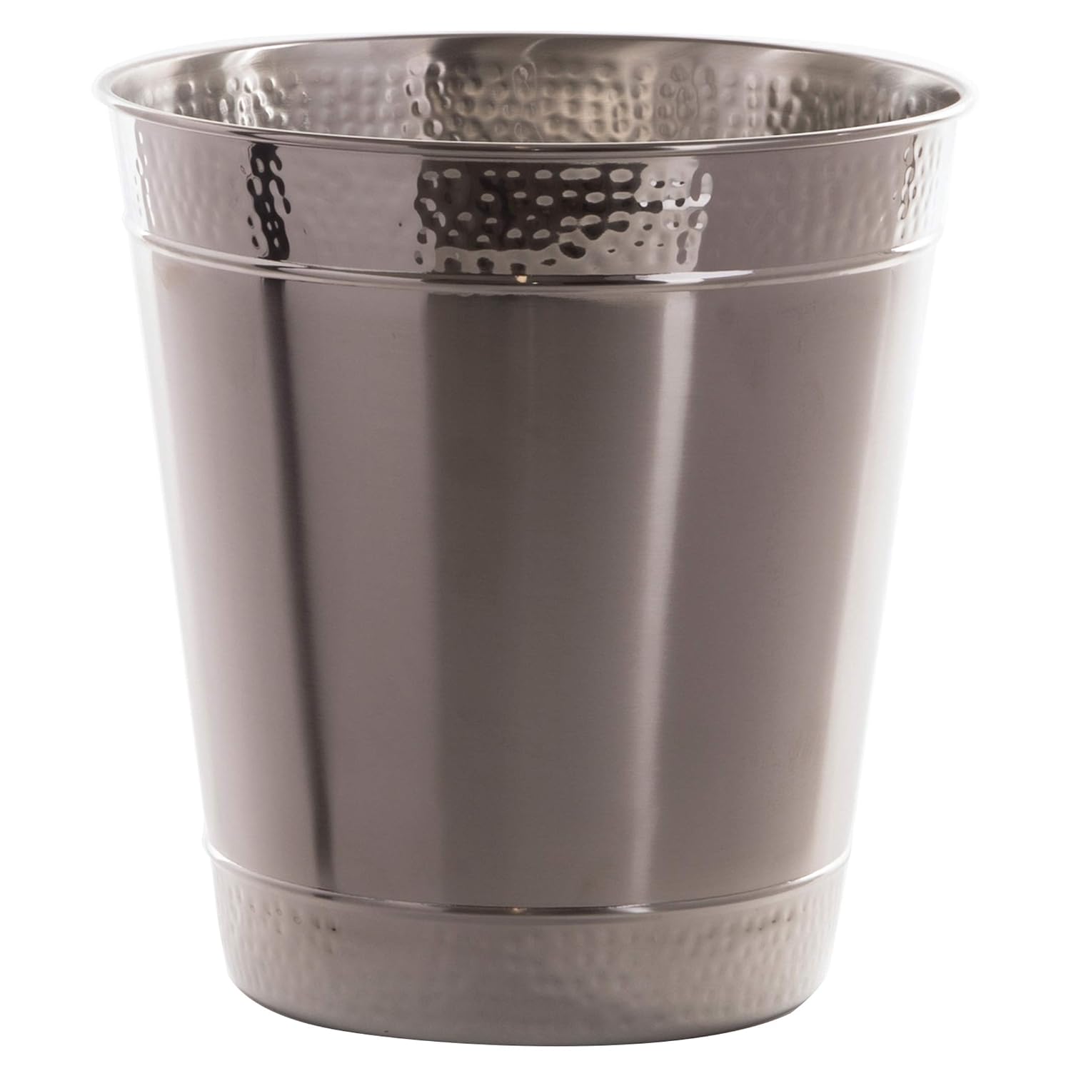 BINO Metal Waste Basket for Home, Office, Bathroom, Dorm, Kitchen and More | Trash Can Bin for Bedroom | Desk Trash Can | Home Essentials