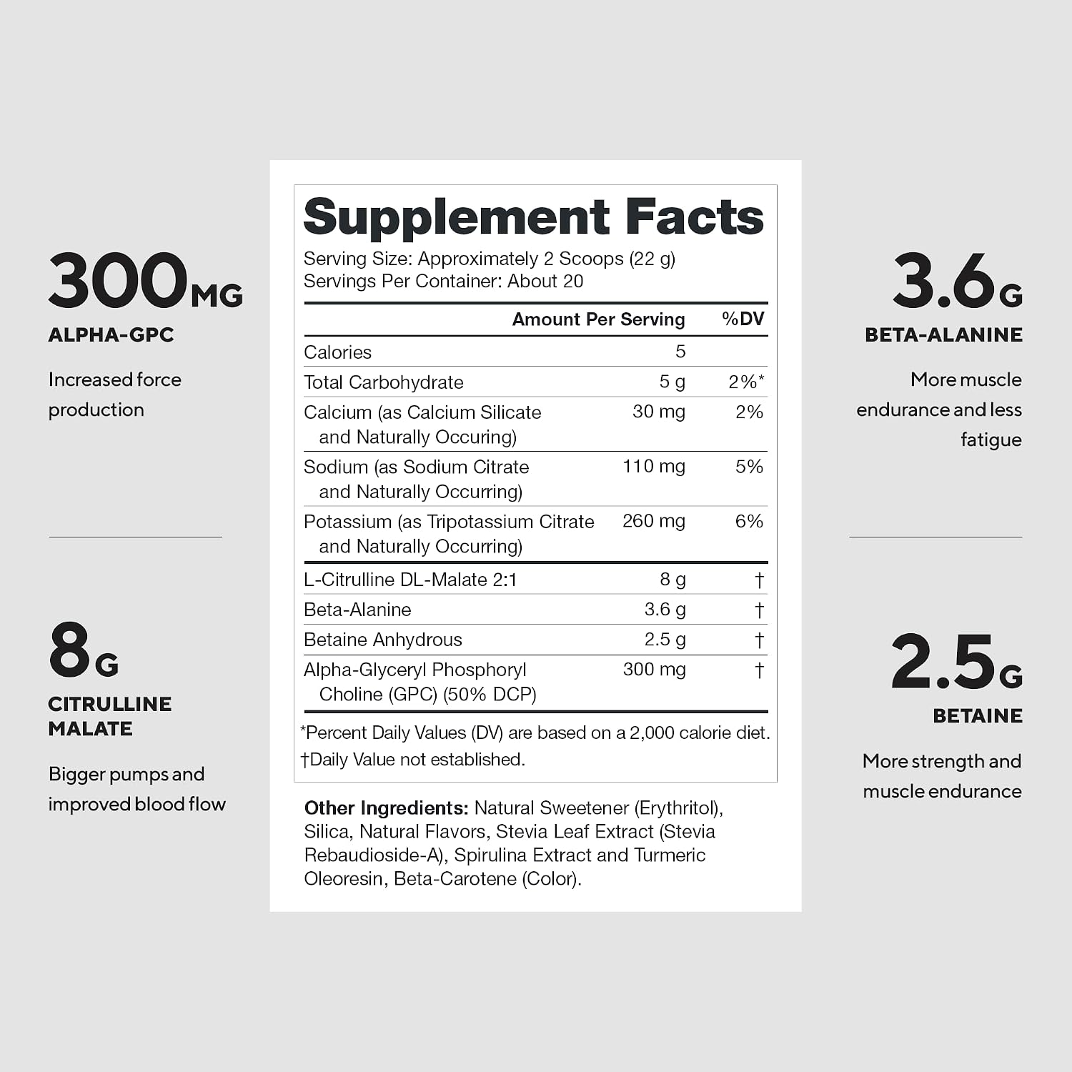 LEGION Pulse Pre Workout Supplement - All Natural Nitric Oxide Preworkout Drink to Boost Energy, Creatine Free, Naturally Sweetened, Beta Alanine, Citrulline, Alpha GPC (Caffeine Free Blue Razz)