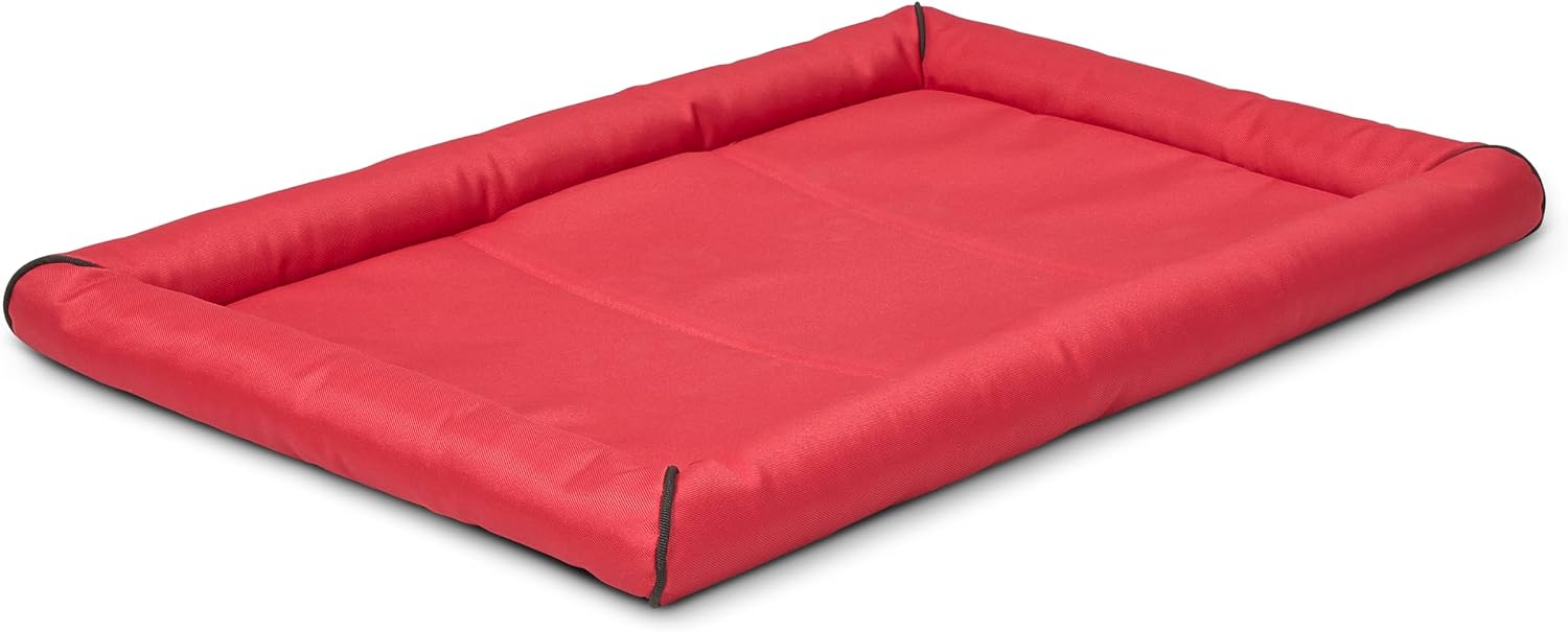 MidWest Homes for Pets Intermediate QuietTime MAXX Ultra-Rugged Dog Bed, Water & Odor Resistant, Bolstered Edge, Non-Slip Bottom, Fits 36-inch Crates, Black