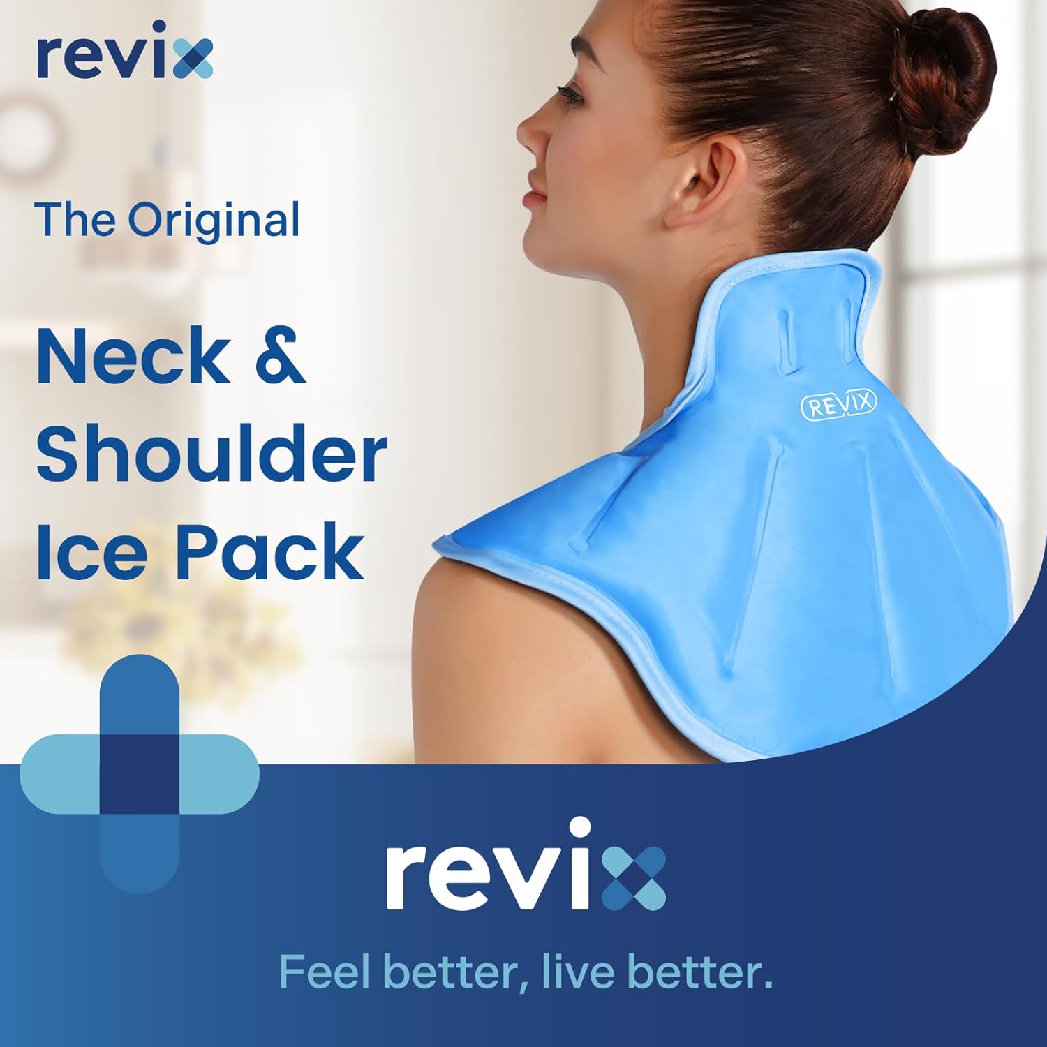 REVIX Ice Pack for Shoulders and Neck, Shoulder Ice Pack for Back Relief