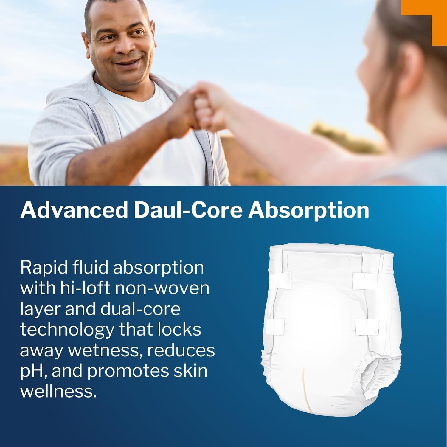 McKesson Ultra Briefs, Heavy Absorbency, Medium, Unisex, 44 in, 96 ct | Disposable, Elastic Leg Gathers and Contoured Fit for Men and Women, Incontinence