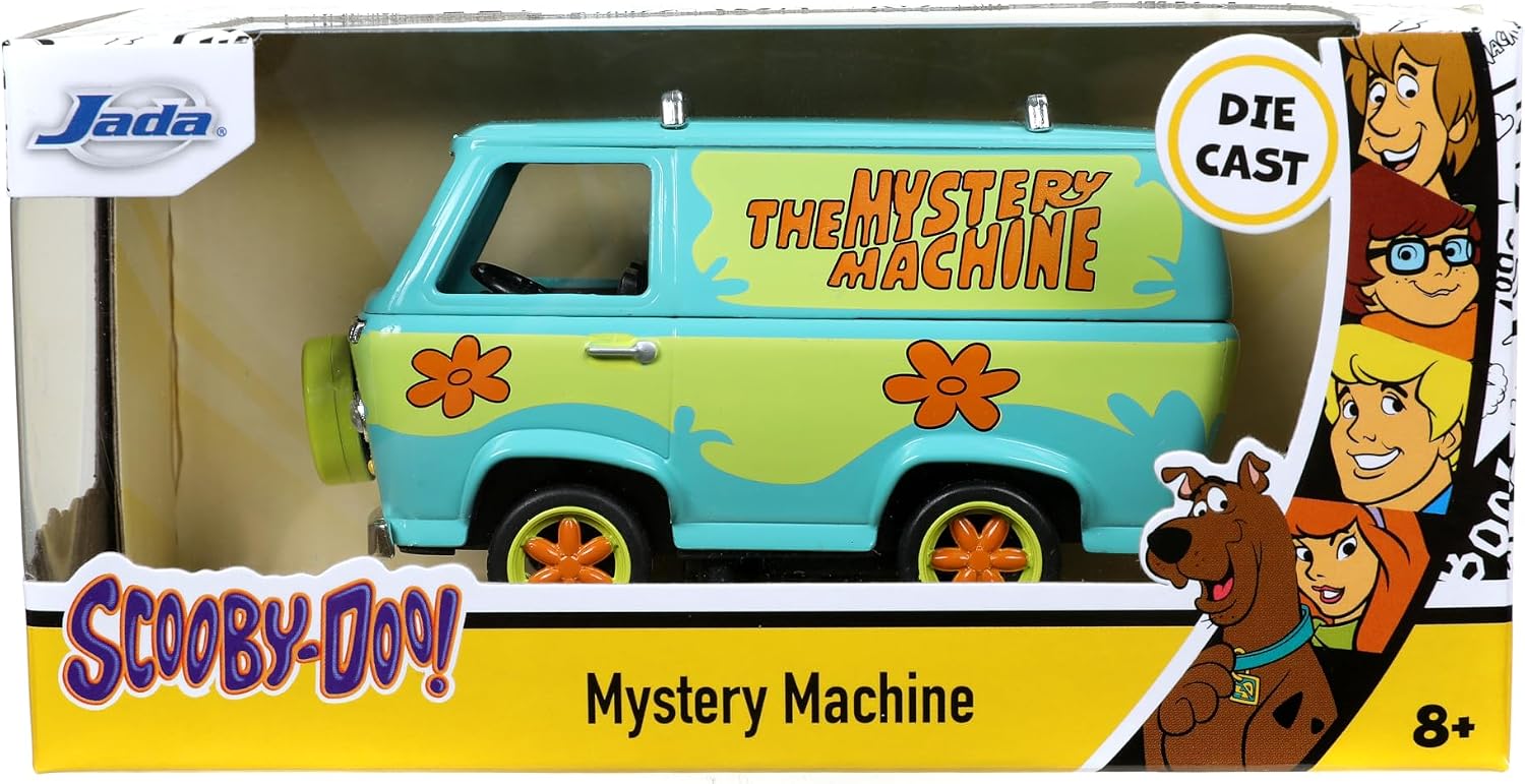 Jada Toys 1:32 Scooby-Doo Mystery Machine Die-Cast Car, Toys for Kids and Adults