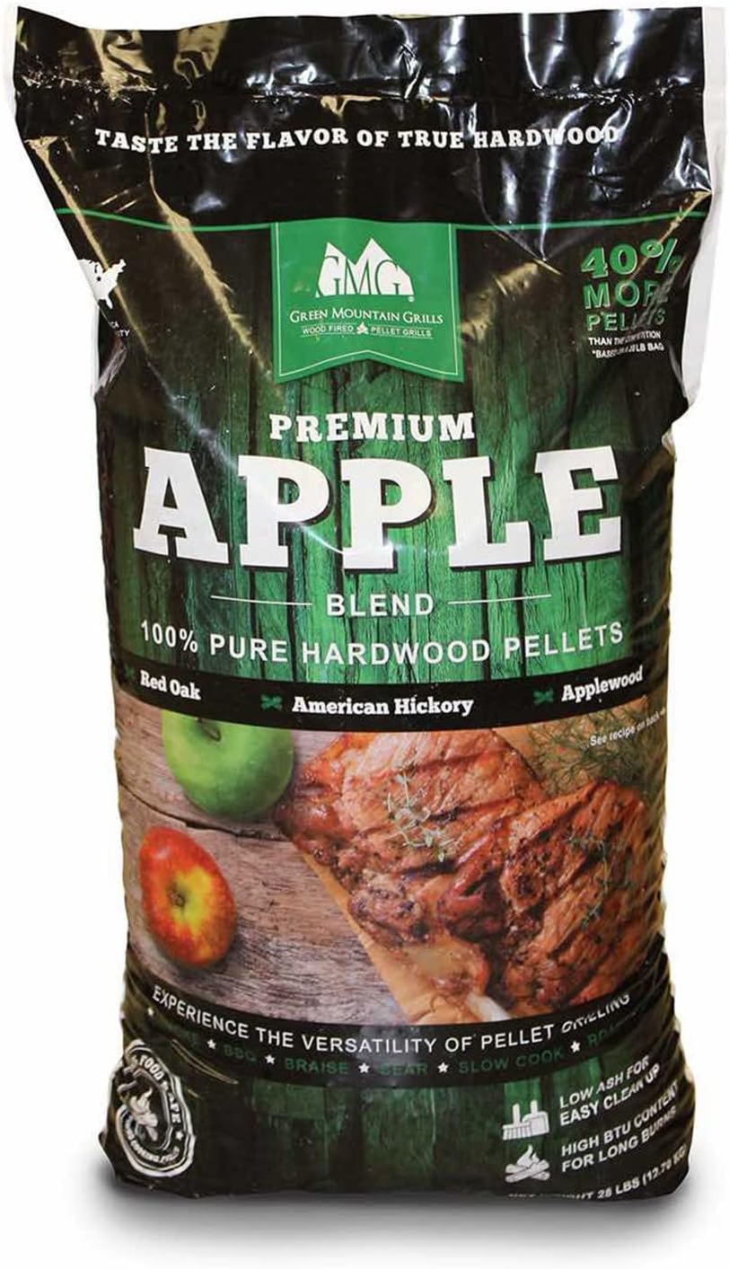 Premium Apple Blend Wood Grilling Pellets - 28lbs.
