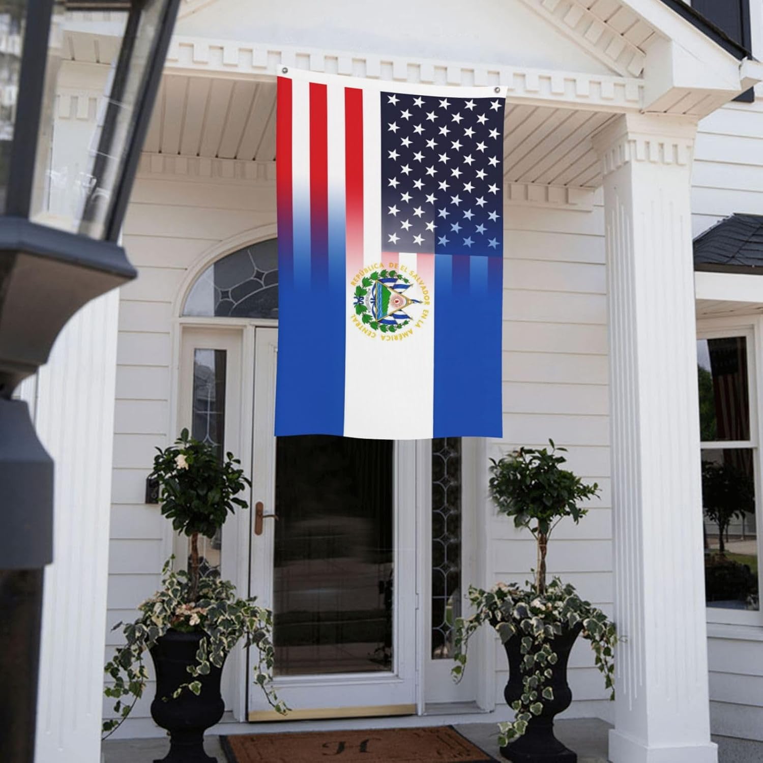 Nicaragua Nicaraguan And American Flag America USA 3x5 Ft Indoor Outdoor Decor Banner National Flags for Garden Yard Car Outside Decoration