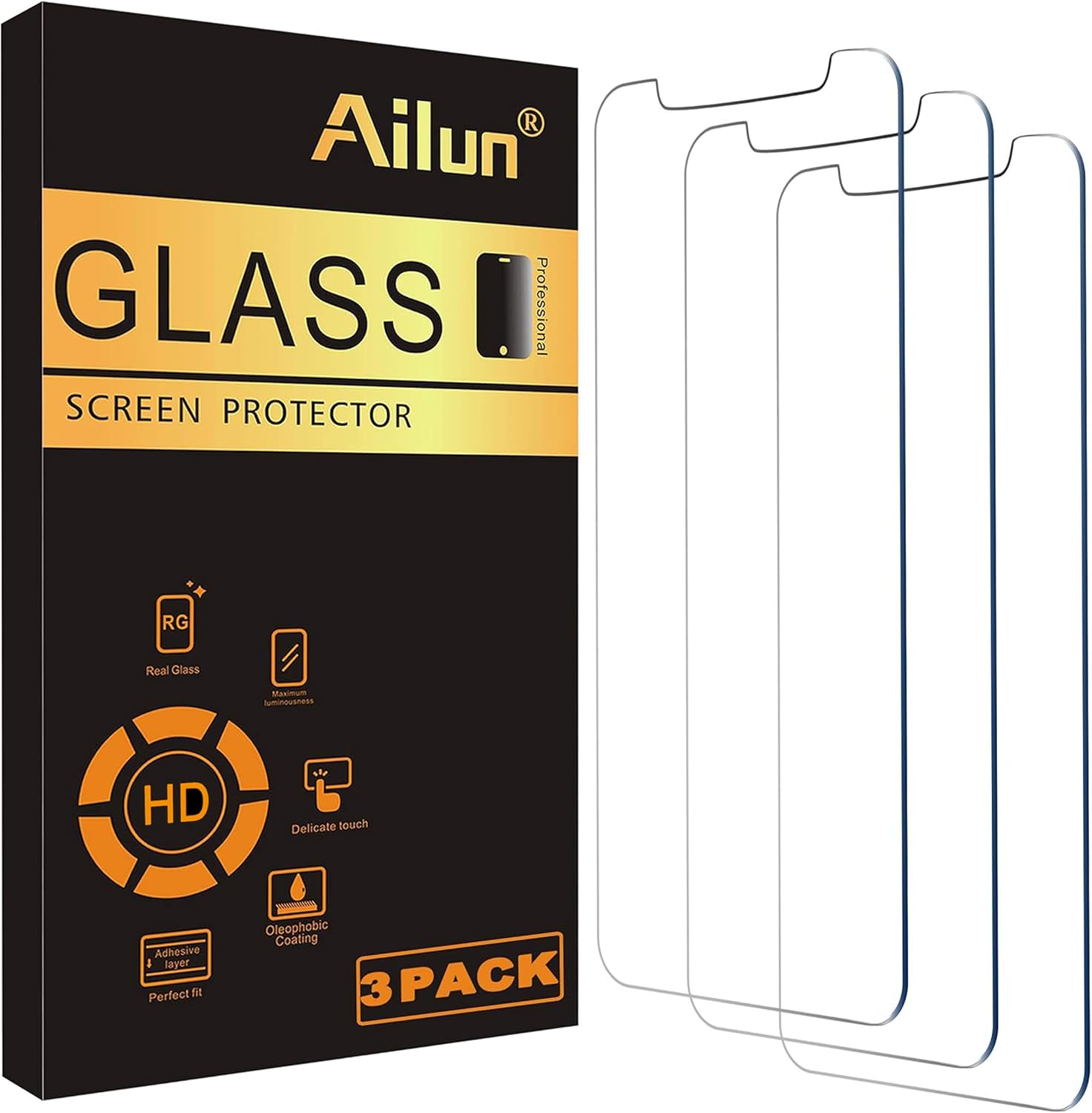 Ailun 3 Pack Screen Protector for iPhone 12 Mini 2020