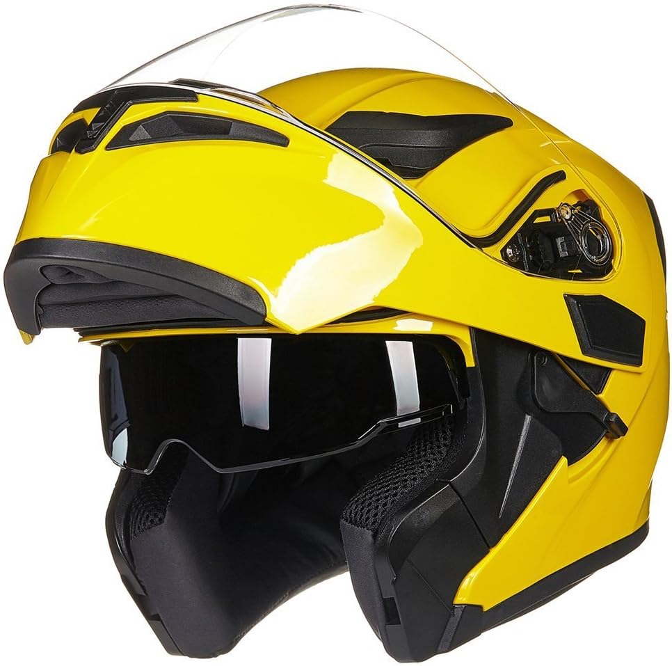 ILM Motorcycle Dual Visor Flip up Modular Full Face Helmet DOT Model 902/902L