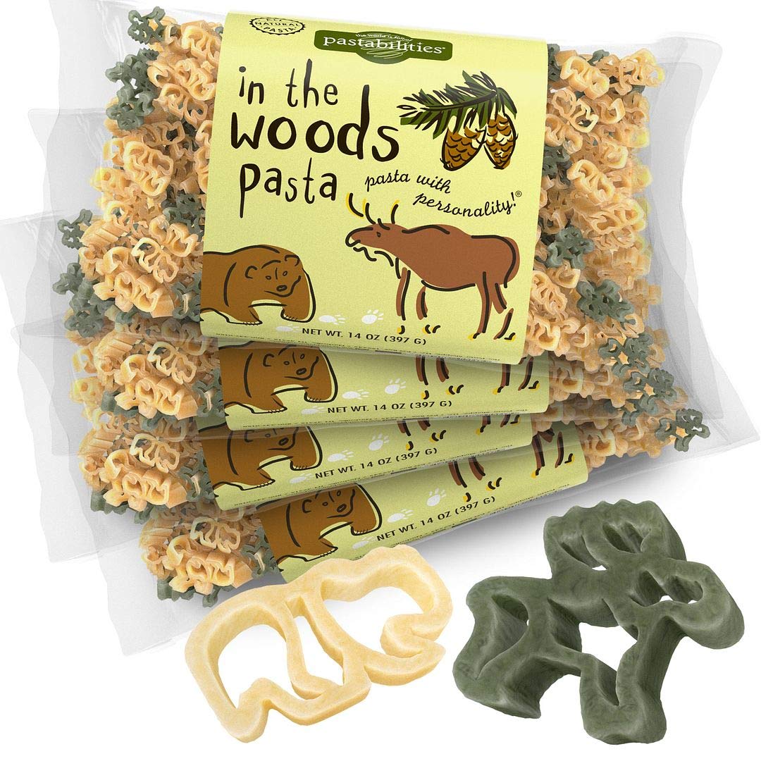 Pastabilities Fun Shaped Pasta for Kids - Black Cat Shaped - Cats and Paws Animal Theme, Non-GMO Natural Wheat Pasta, All-Natural, Kosher Certified, Made in the USA, (4 Pack, 14 Oz)